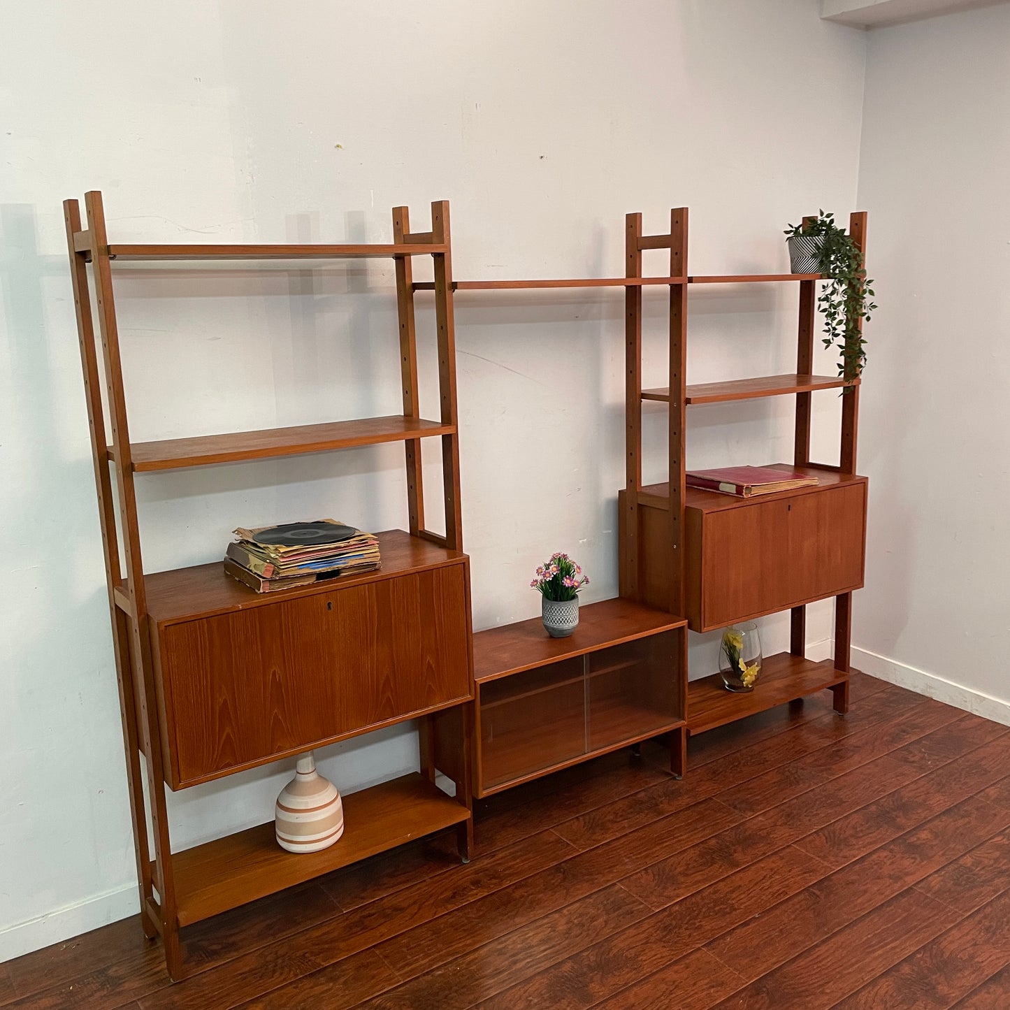 Danish Teak Wall Unit (1950s)