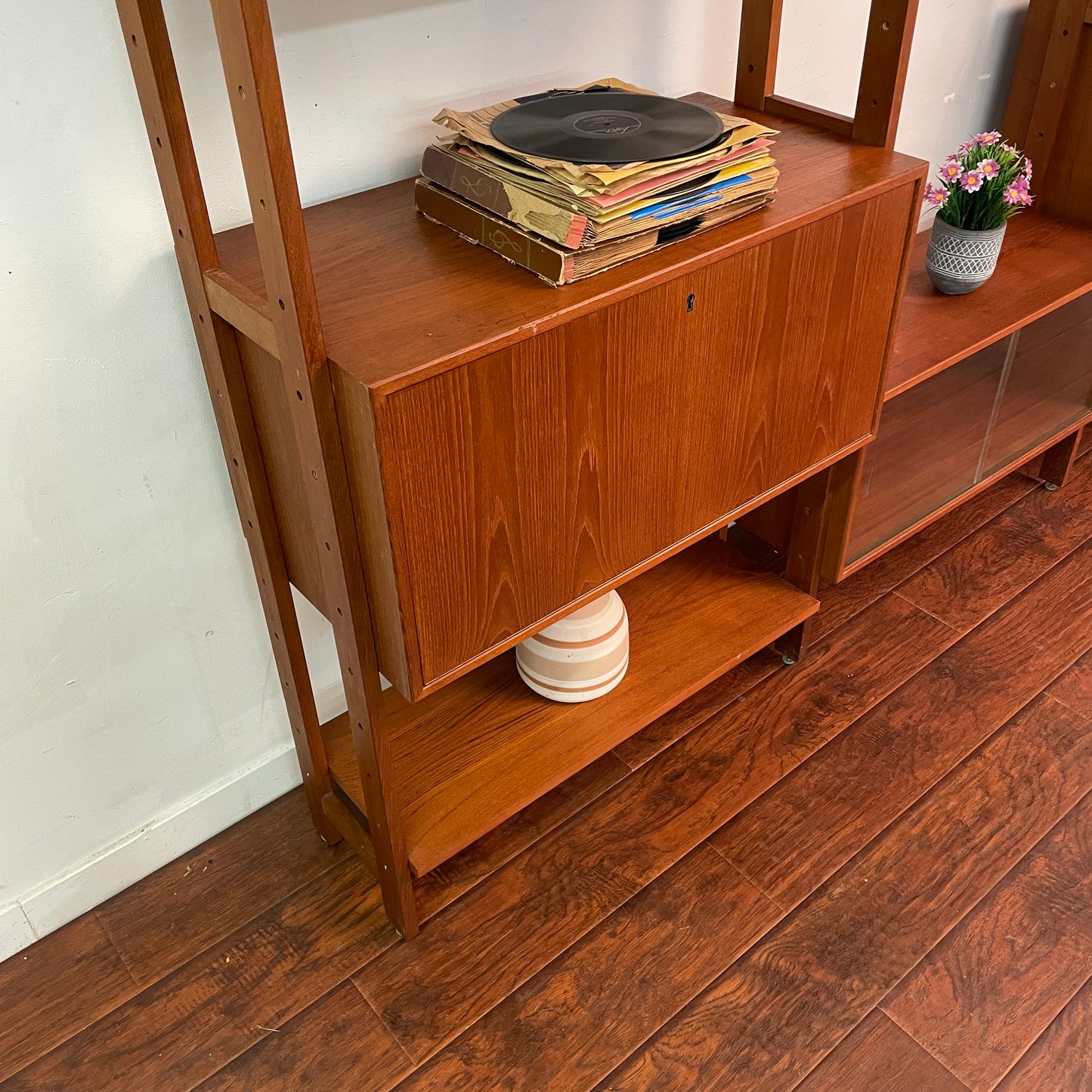 Danish Teak Wall Unit (1950s)