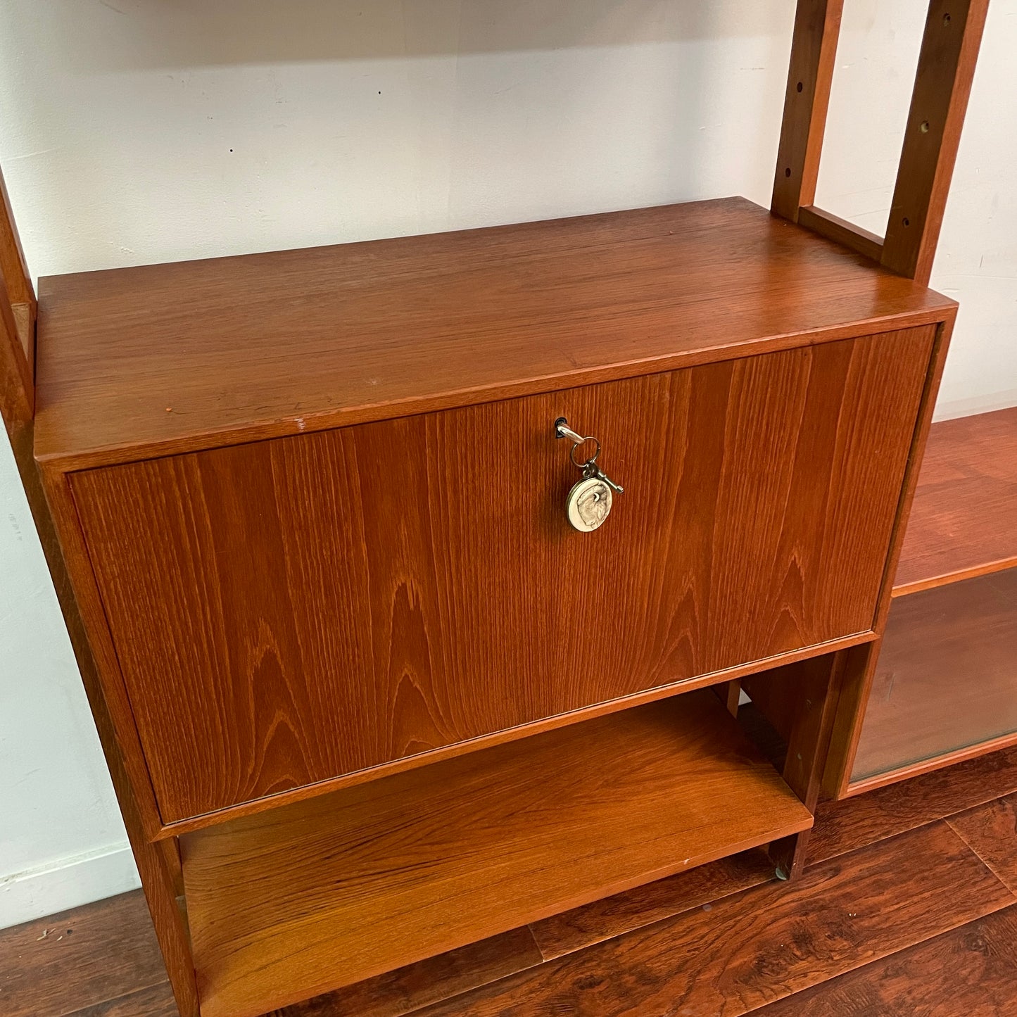 Danish Teak Wall Unit (1950s)