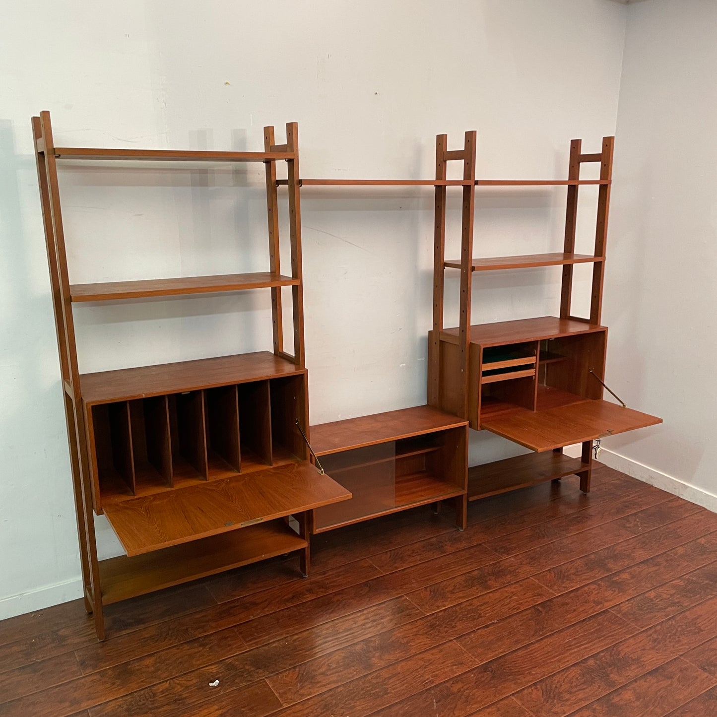 Danish Teak Wall Unit (1950s)