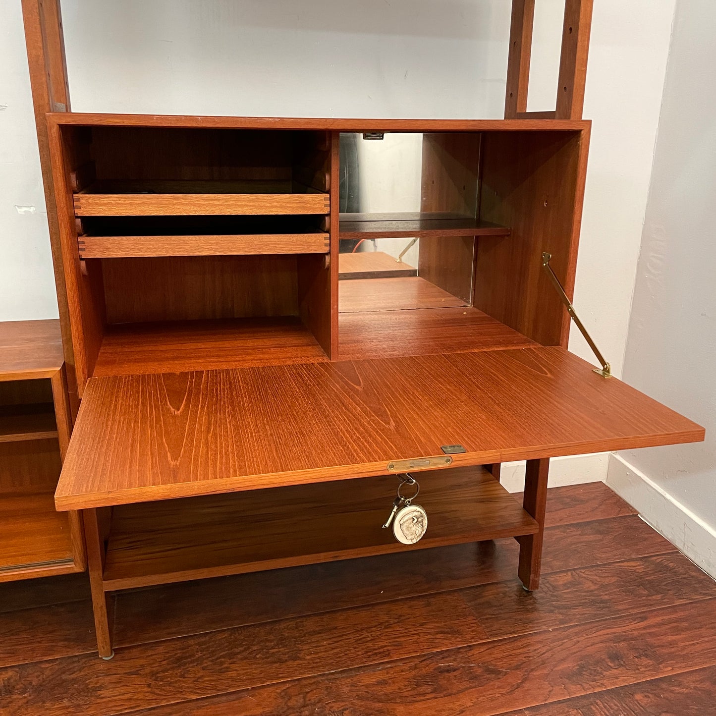 Danish Teak Wall Unit (1950s)