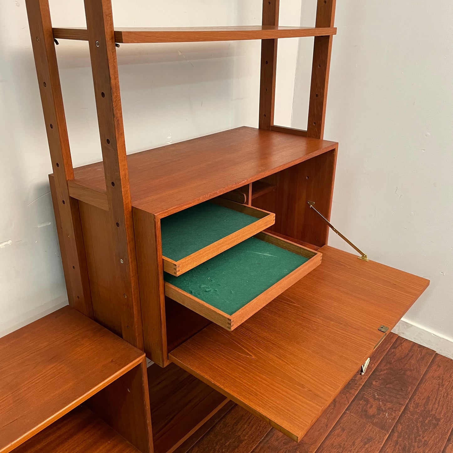 Danish Teak Wall Unit (1950s)