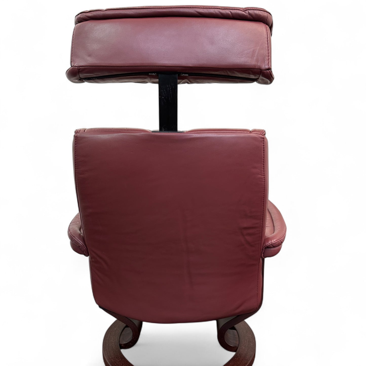 Maroon Ekornes 'Stressless' Leather Recliner Chair
