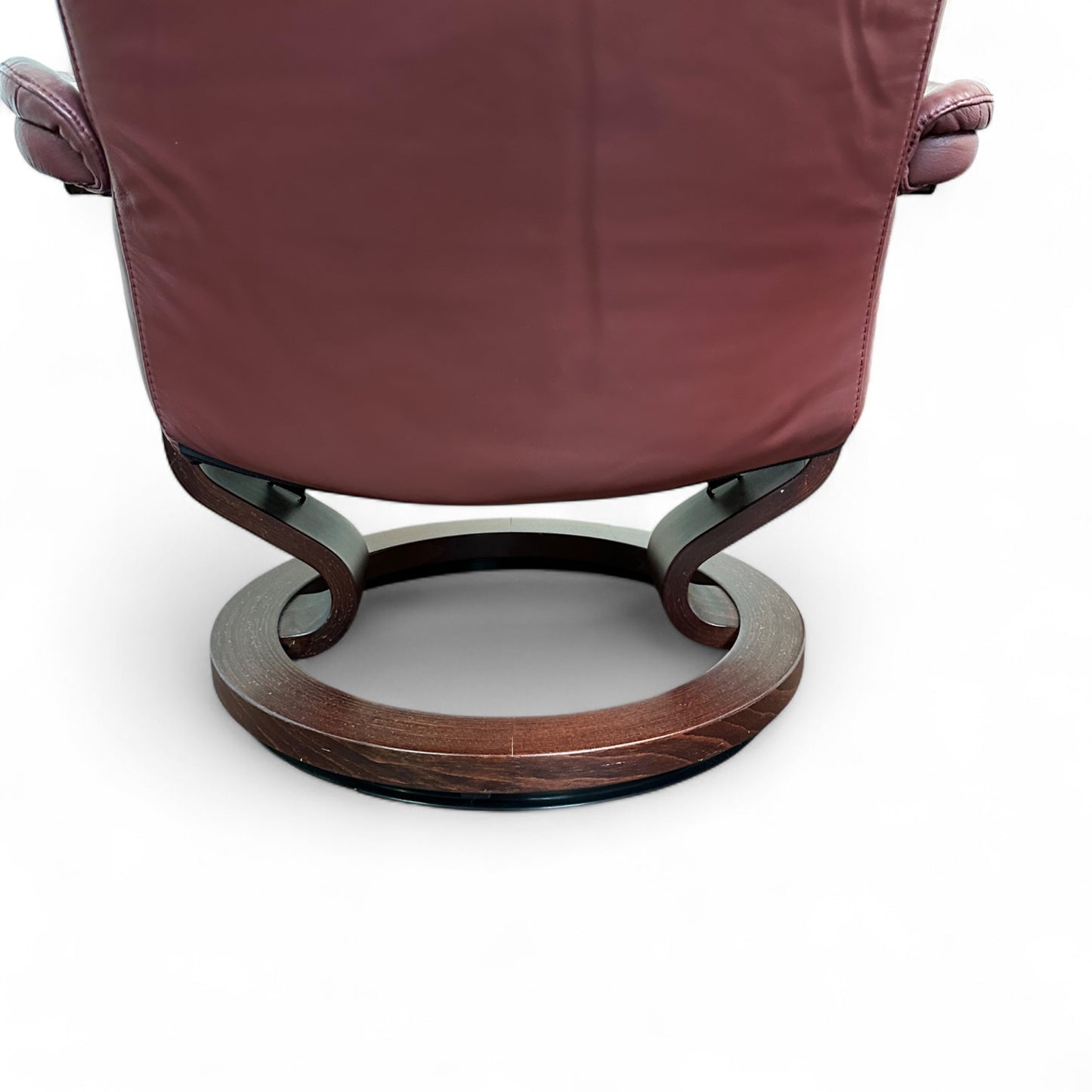 Maroon Ekornes 'Stressless' Leather Recliner Chair