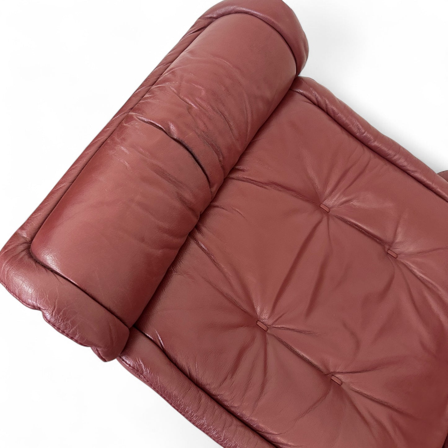 Maroon Ekornes 'Stressless' Leather Recliner Chair