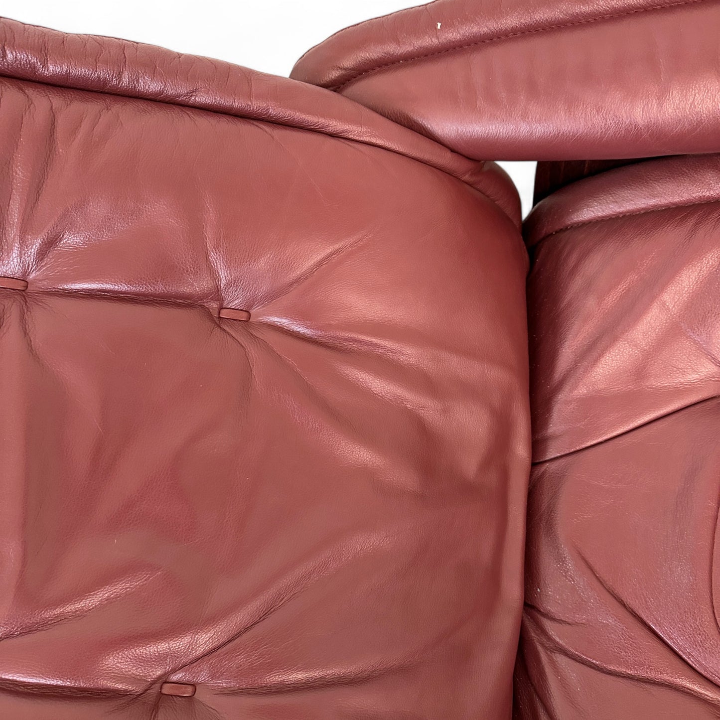 Maroon Ekornes 'Stressless' Leather Recliner Chair