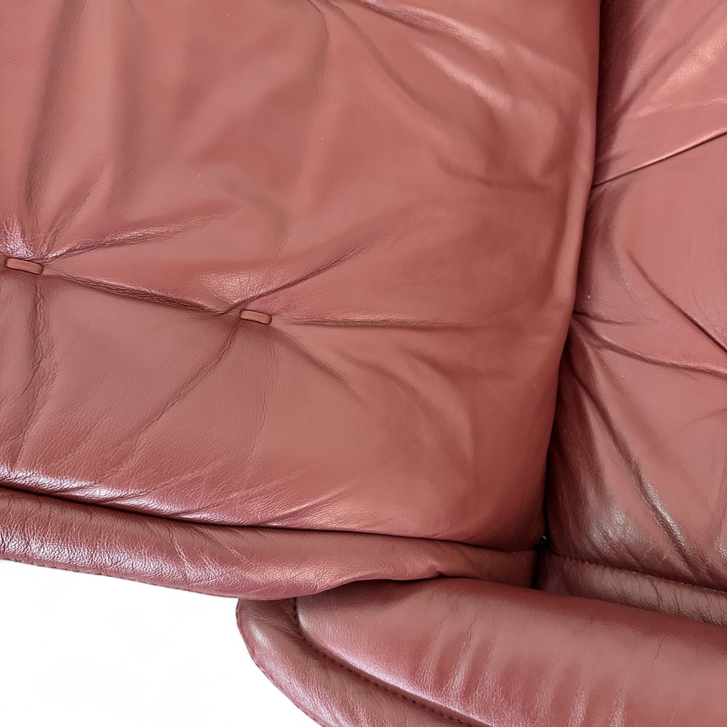 Maroon Ekornes 'Stressless' Leather Recliner Chair