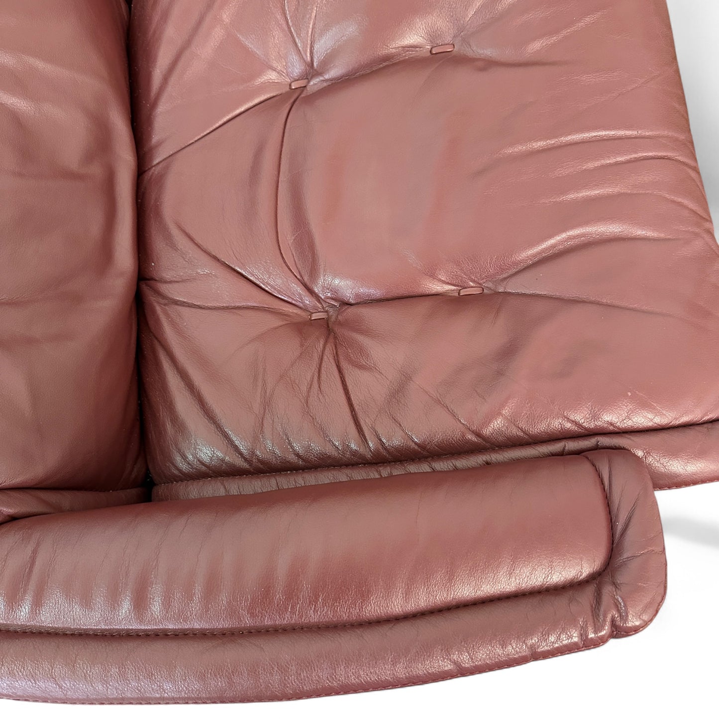 Maroon Ekornes 'Stressless' Leather Recliner Chair