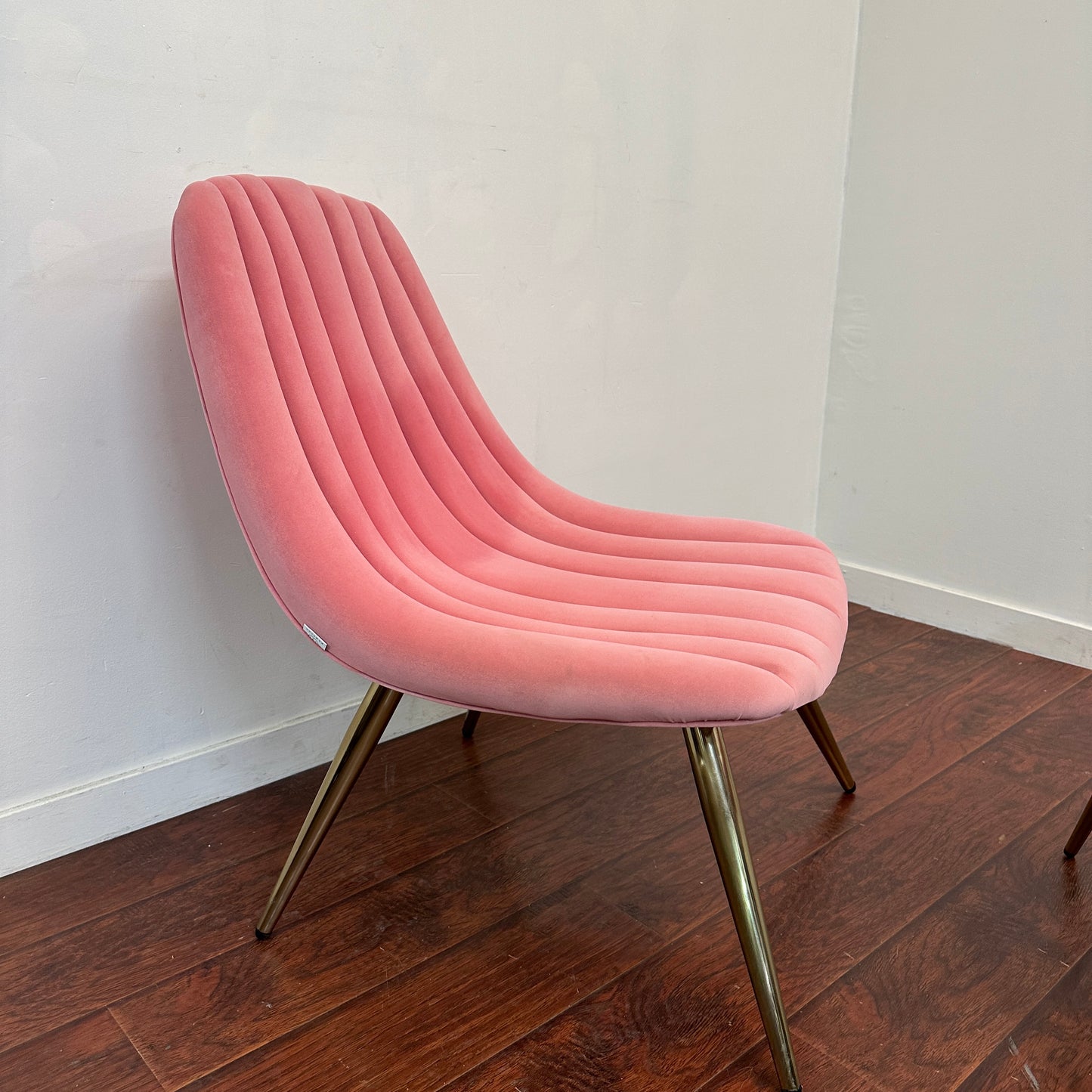 Marlene Velvet Accent Chair and Ottoman
