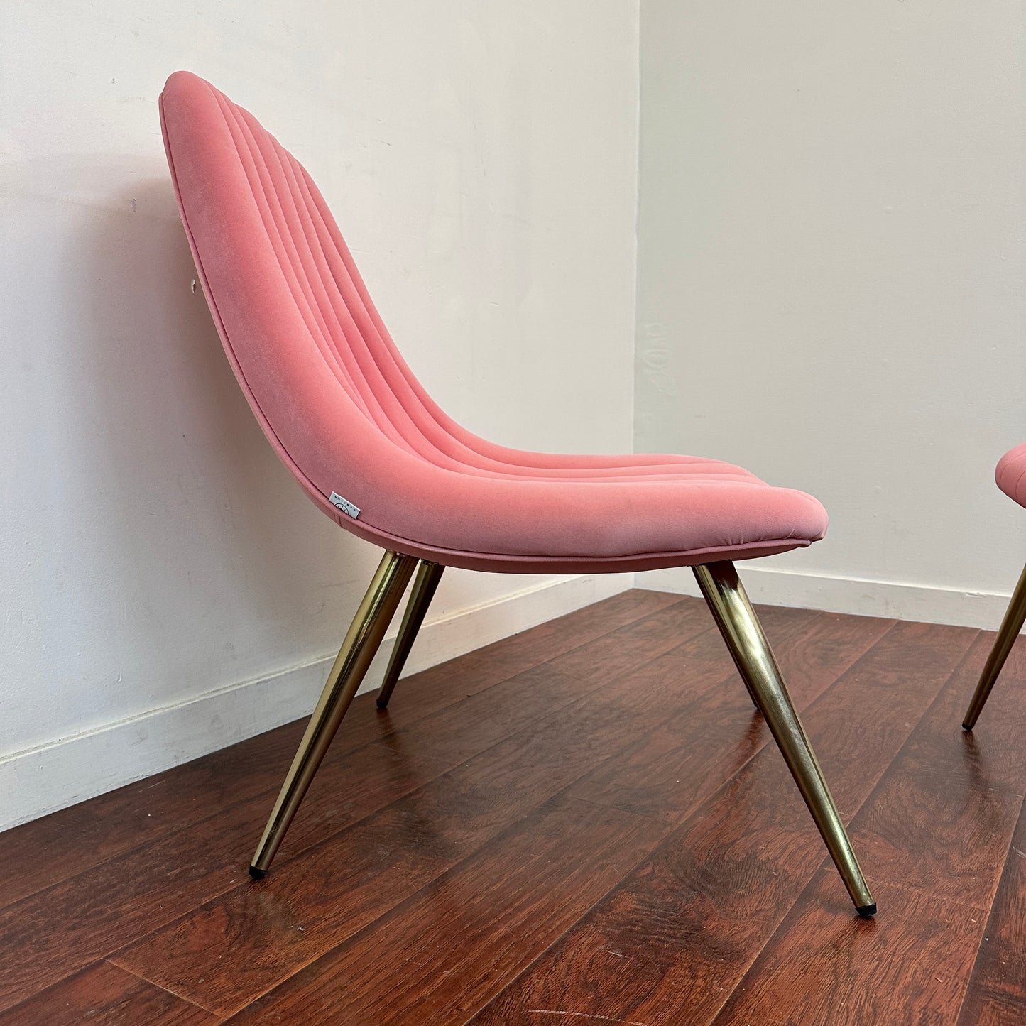 Marlene Velvet Accent Chair and Ottoman