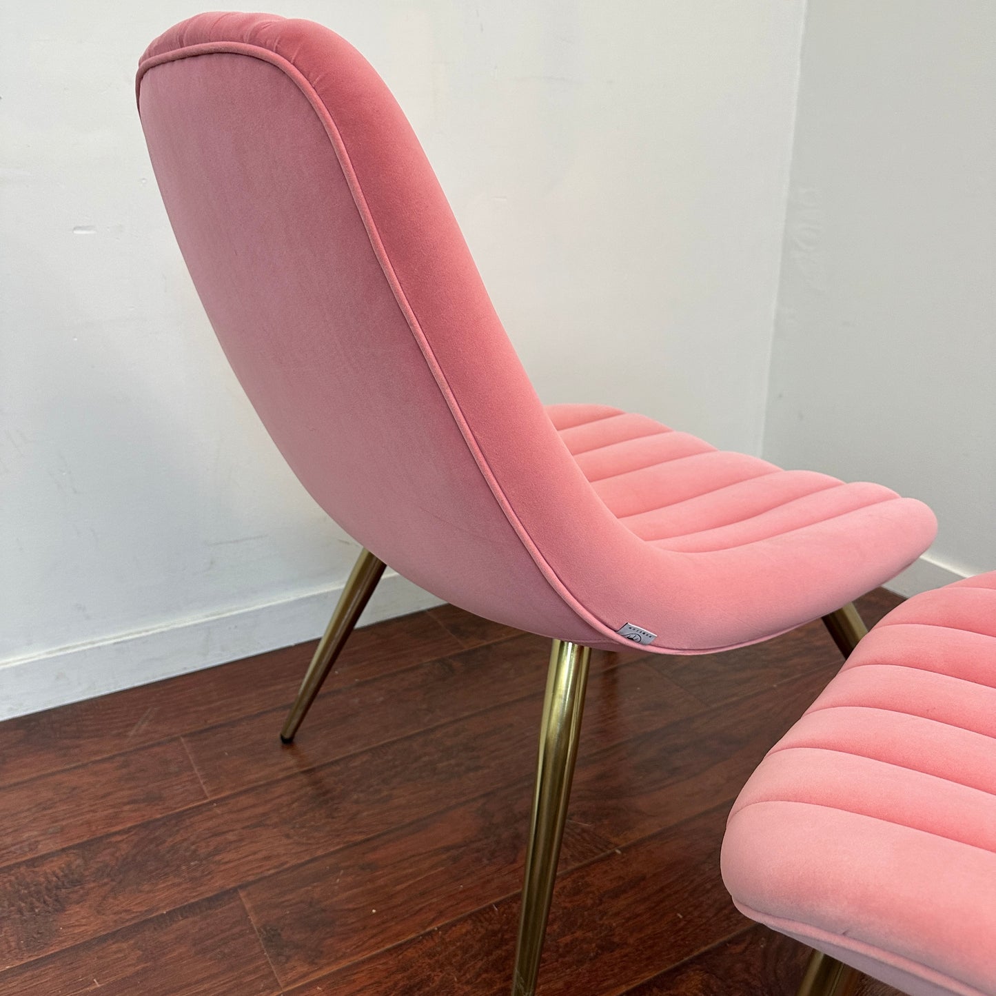 Marlene Velvet Accent Chair and Ottoman
