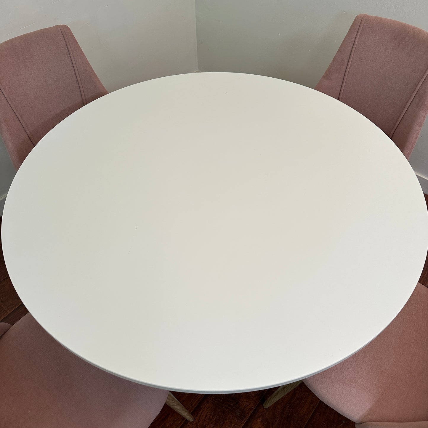 5 Piece Pedestal Modern Dining Set