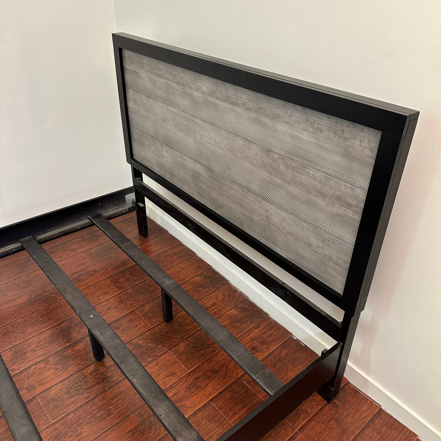 Black Panel Bed - Queen