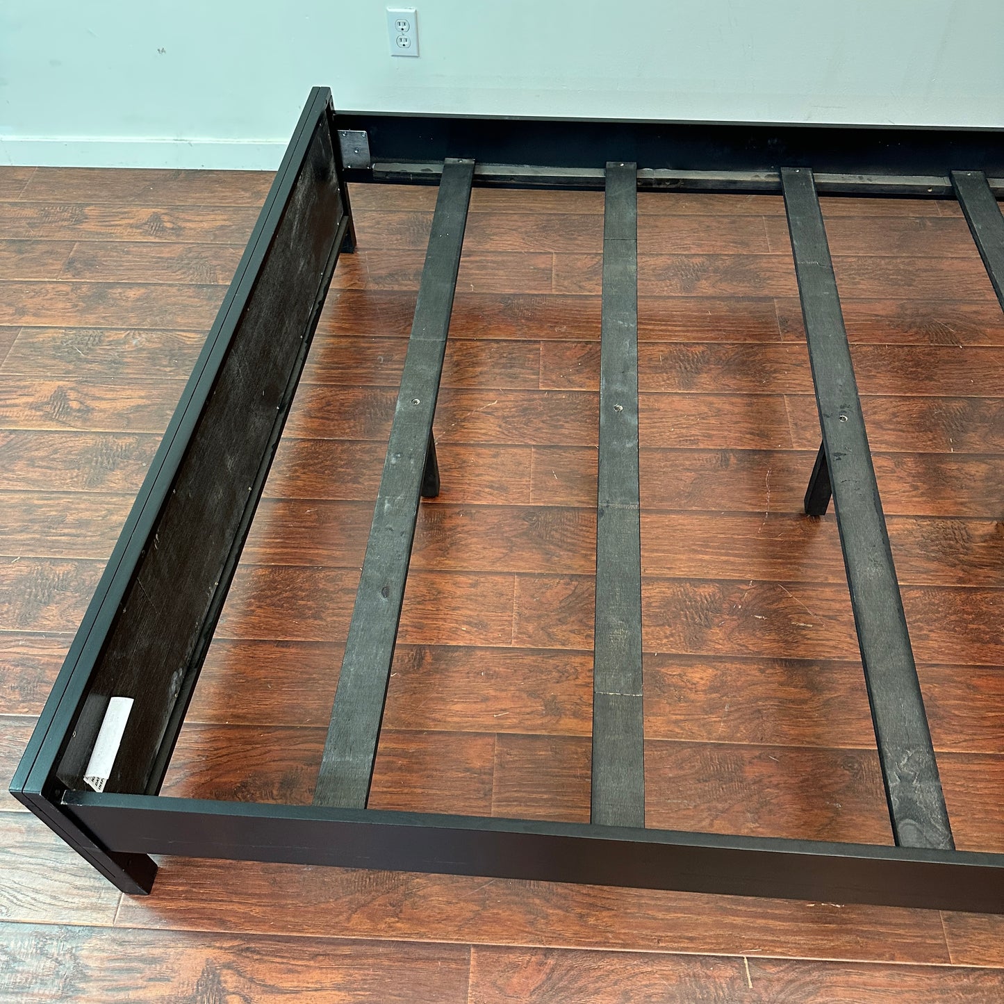 Black Panel Bed - Queen