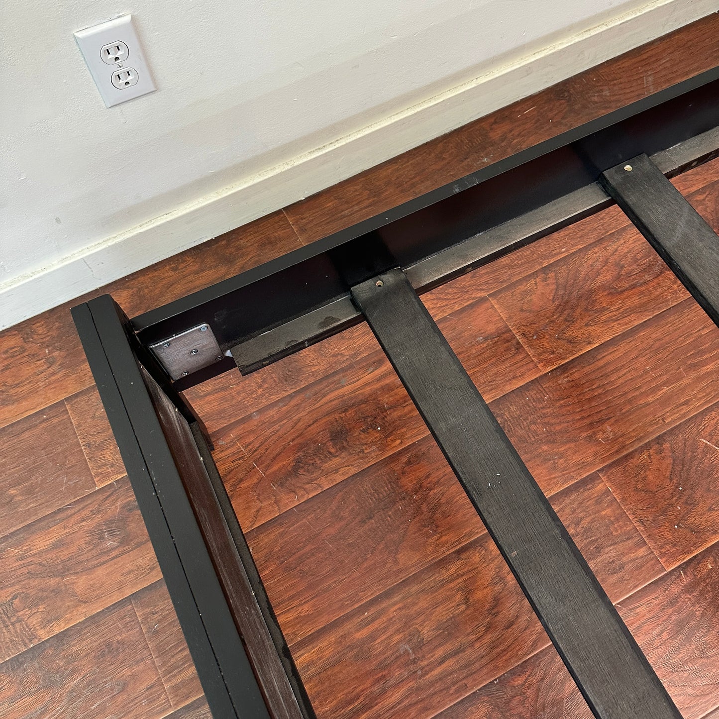Black Panel Bed - Queen