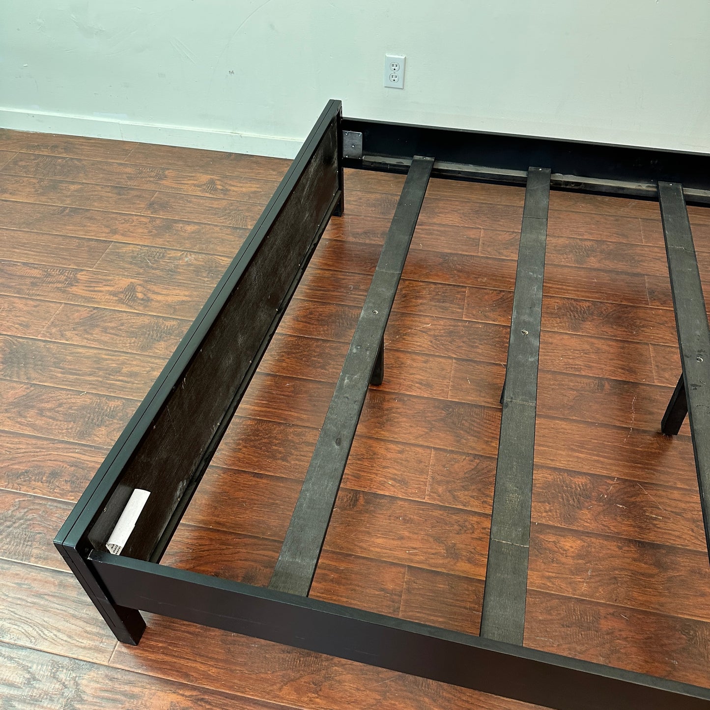 Black Panel Bed - Queen