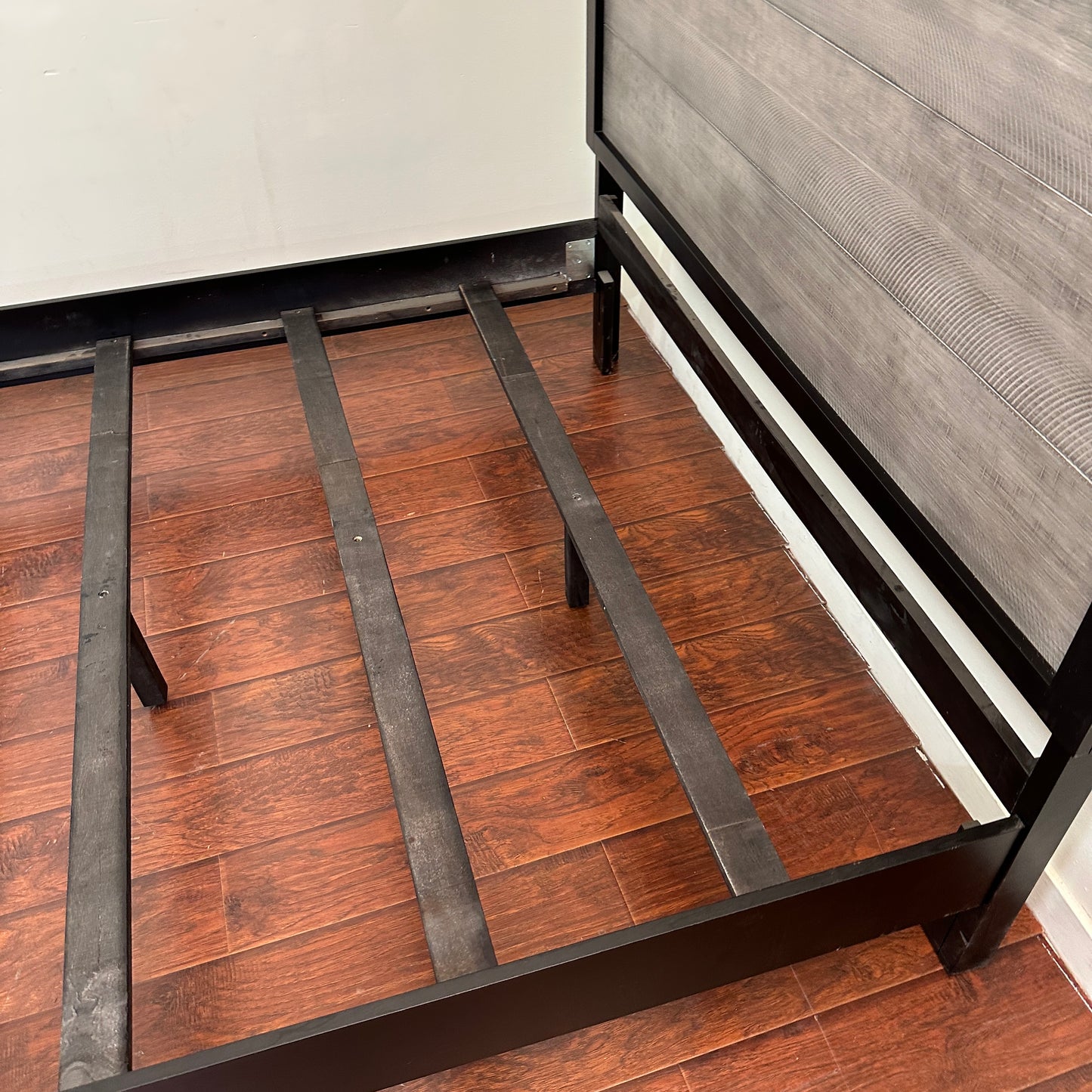 Black Panel Bed - Queen
