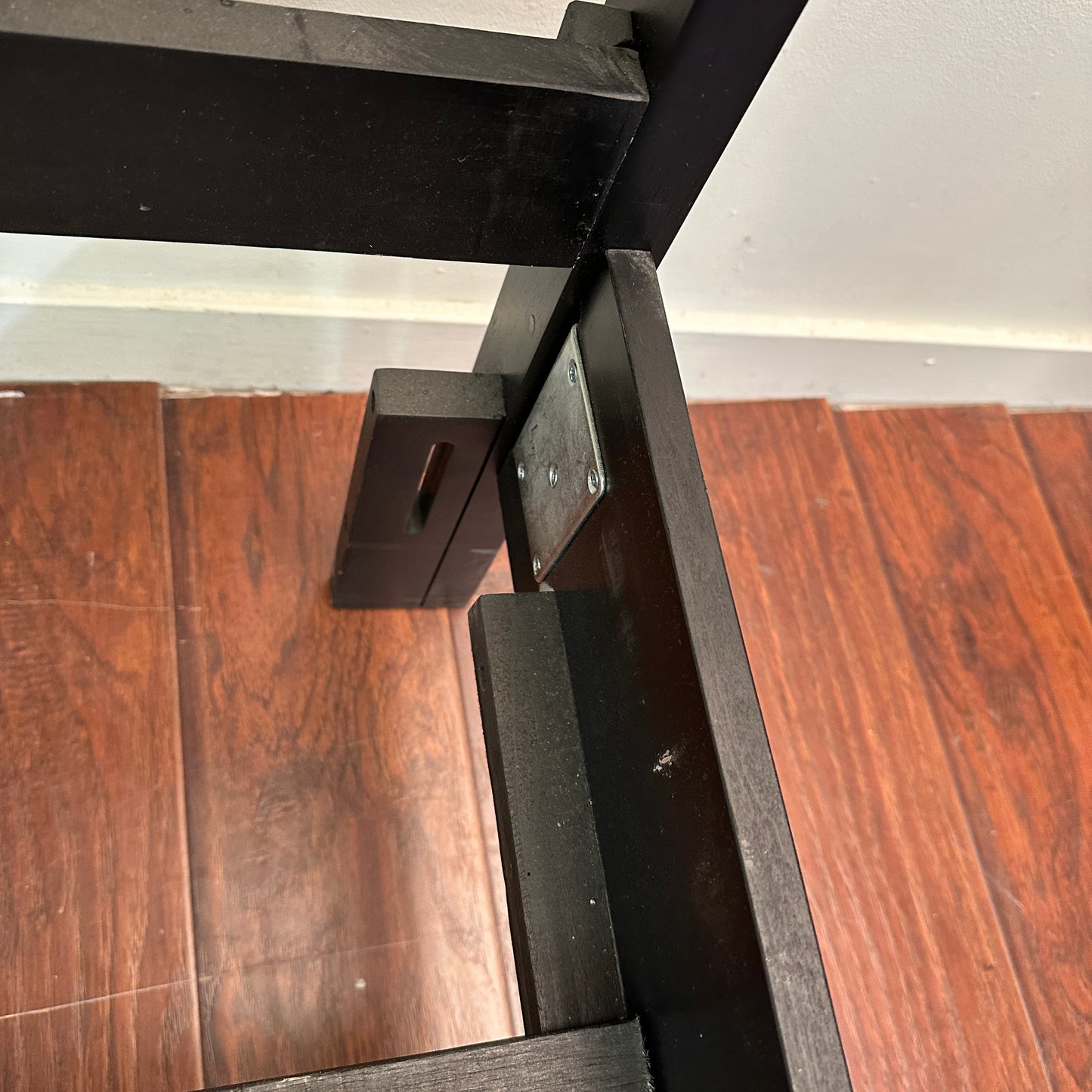 Black Panel Bed - Queen
