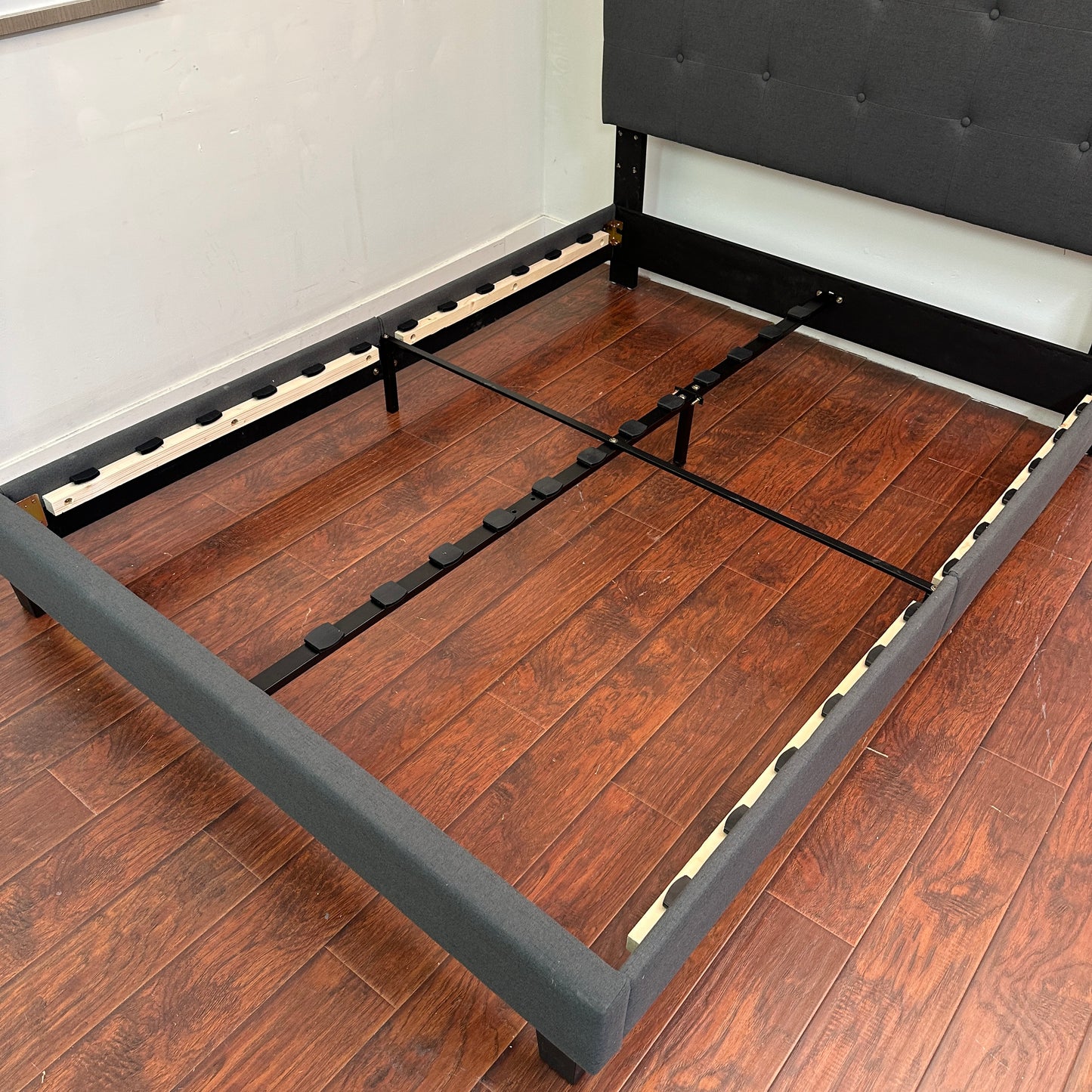 Cabo Queen Bed - Dark Grey