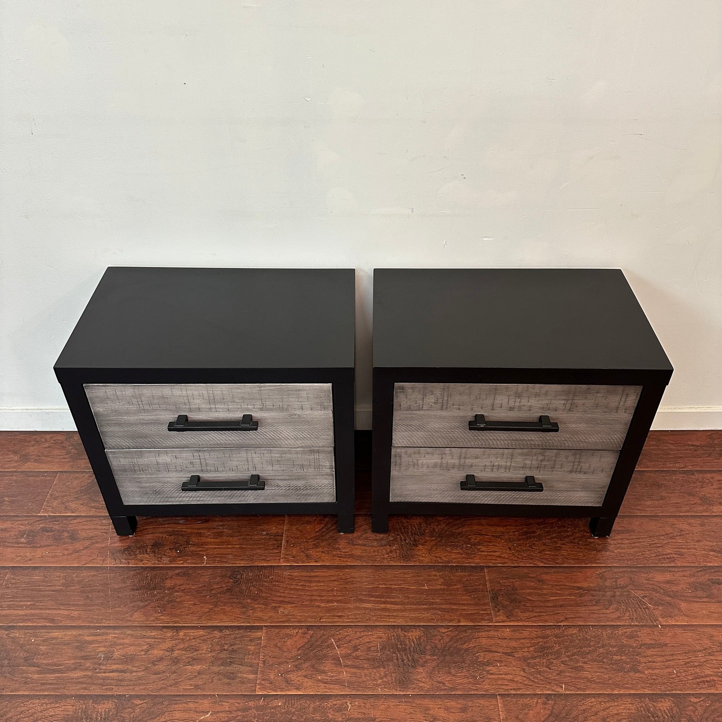 Fusion Black & Grey Nighstands (set of 2)