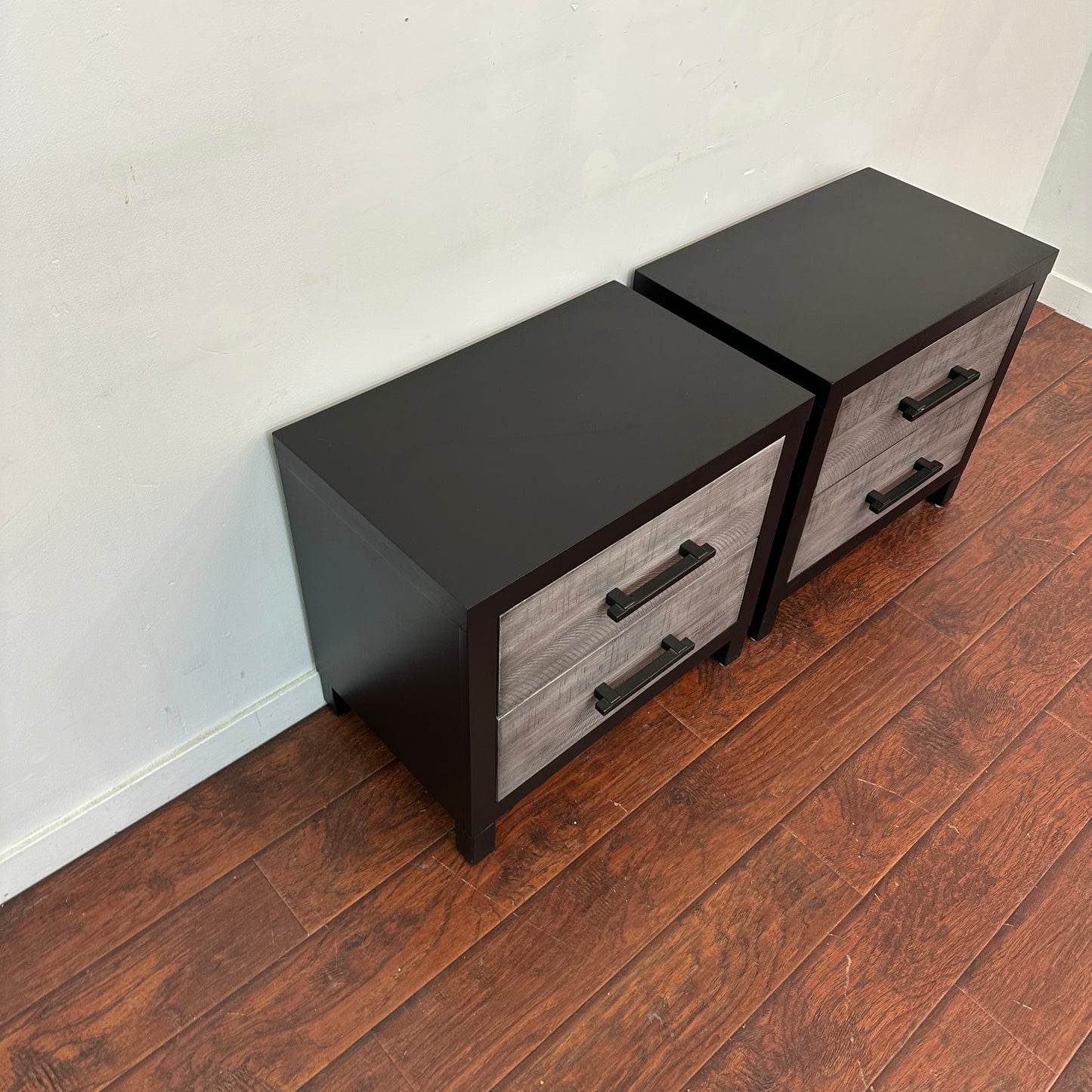 Fusion Black & Grey Nighstands (set of 2)