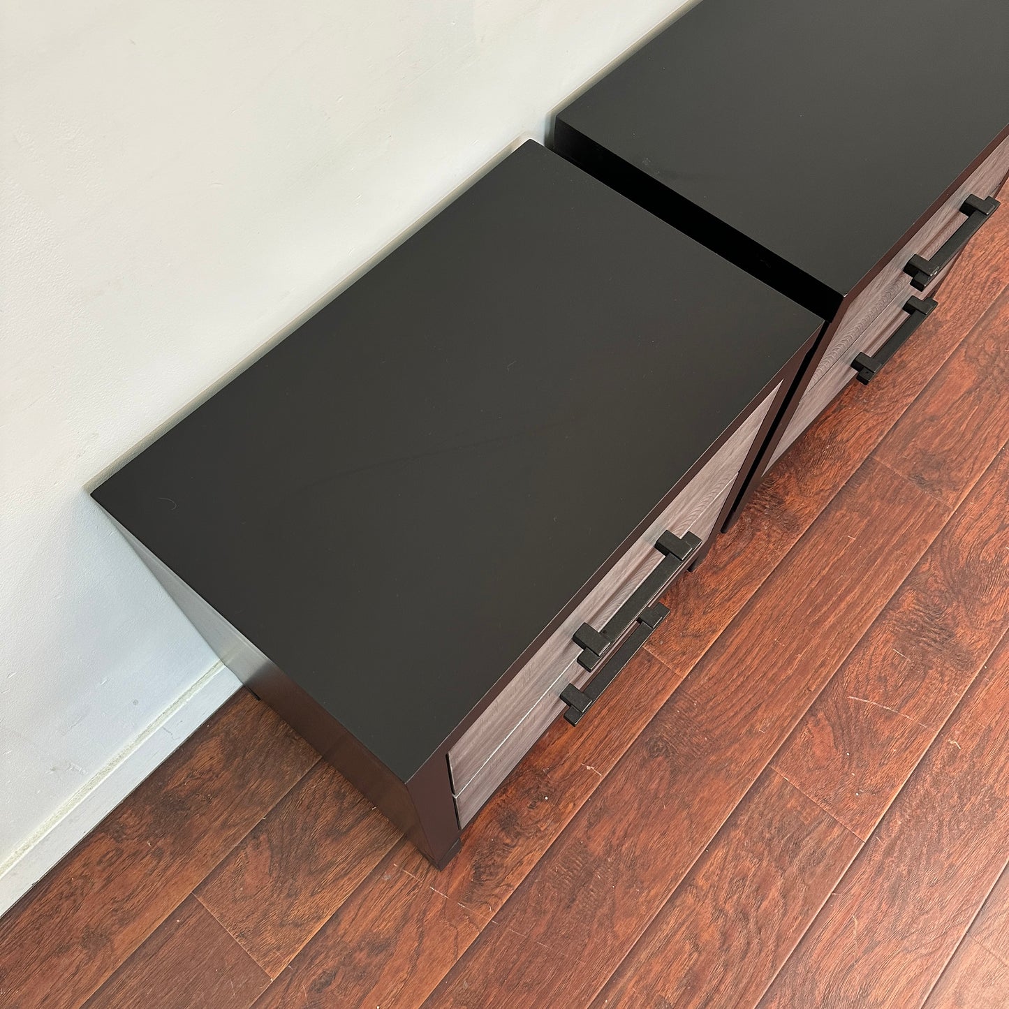 Fusion Black & Grey Nighstands (set of 2)