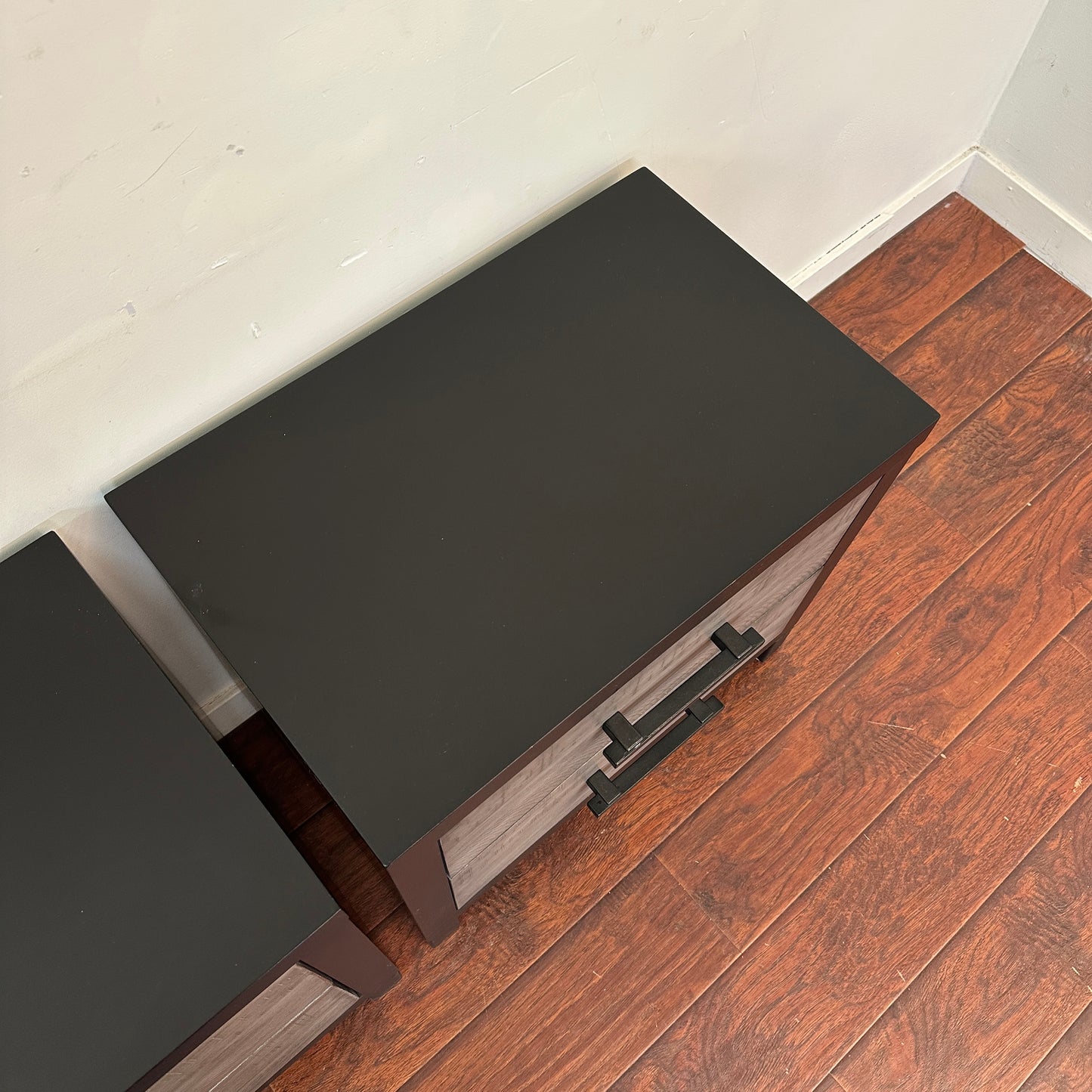 Fusion Black & Grey Nighstands (set of 2)