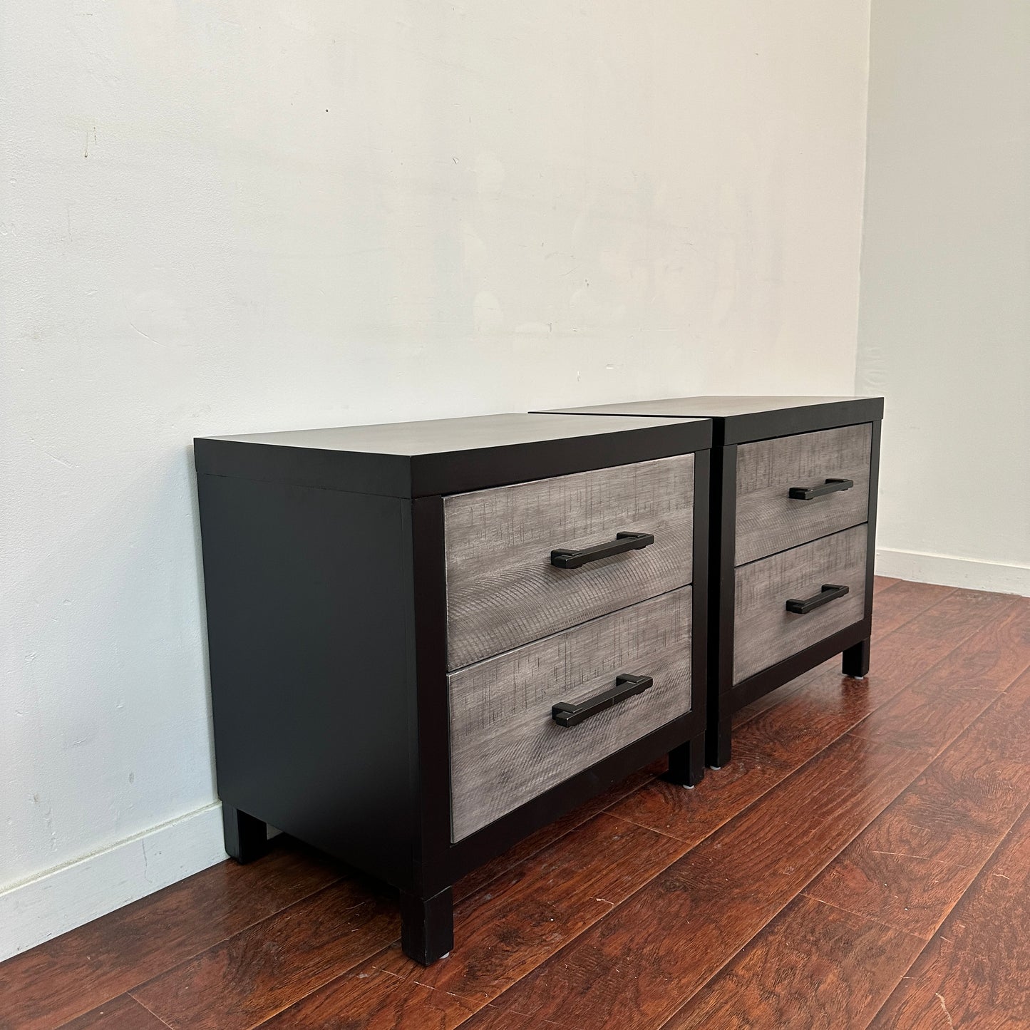 Fusion Black & Grey Nighstands (set of 2)