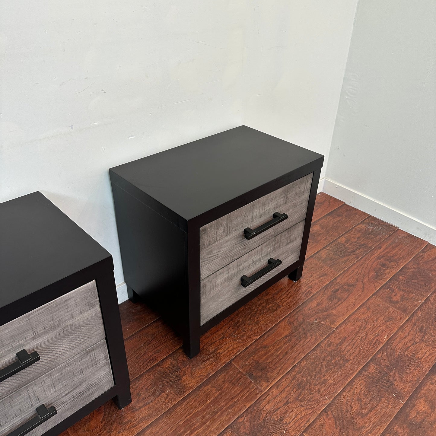 Fusion Black & Grey Nighstands (set of 2)