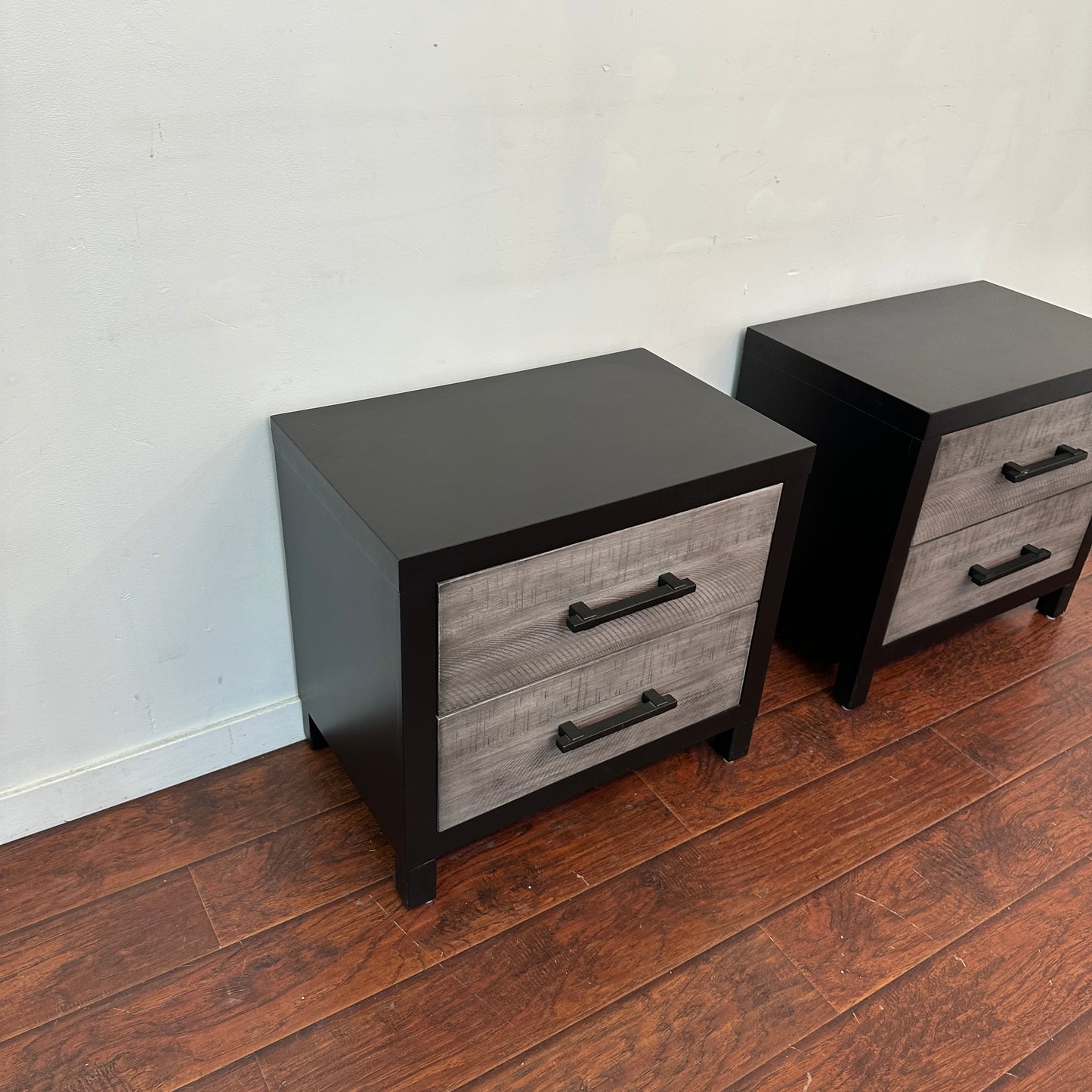 Fusion Black & Grey Nighstands (set of 2)