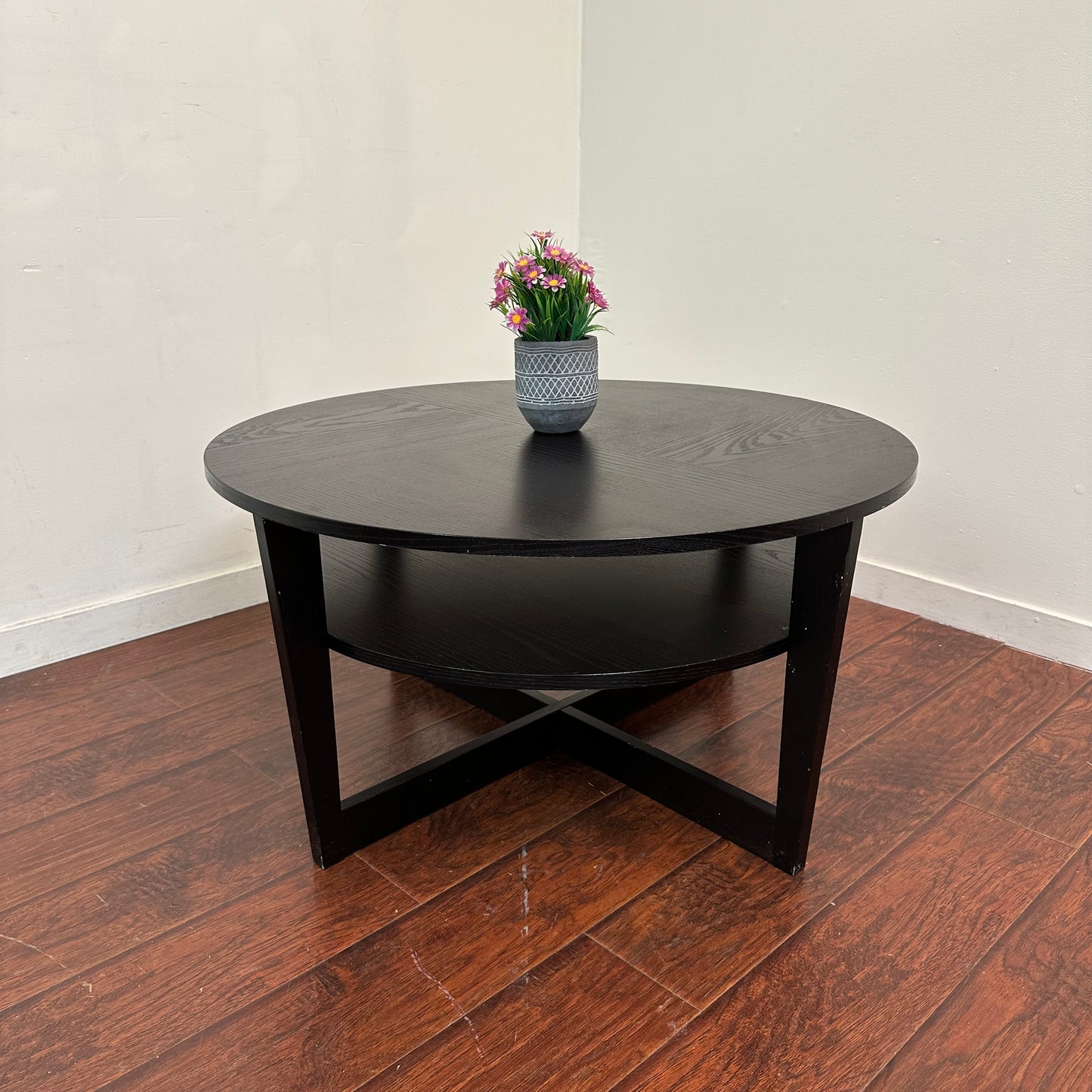 Black Round Coffee Table