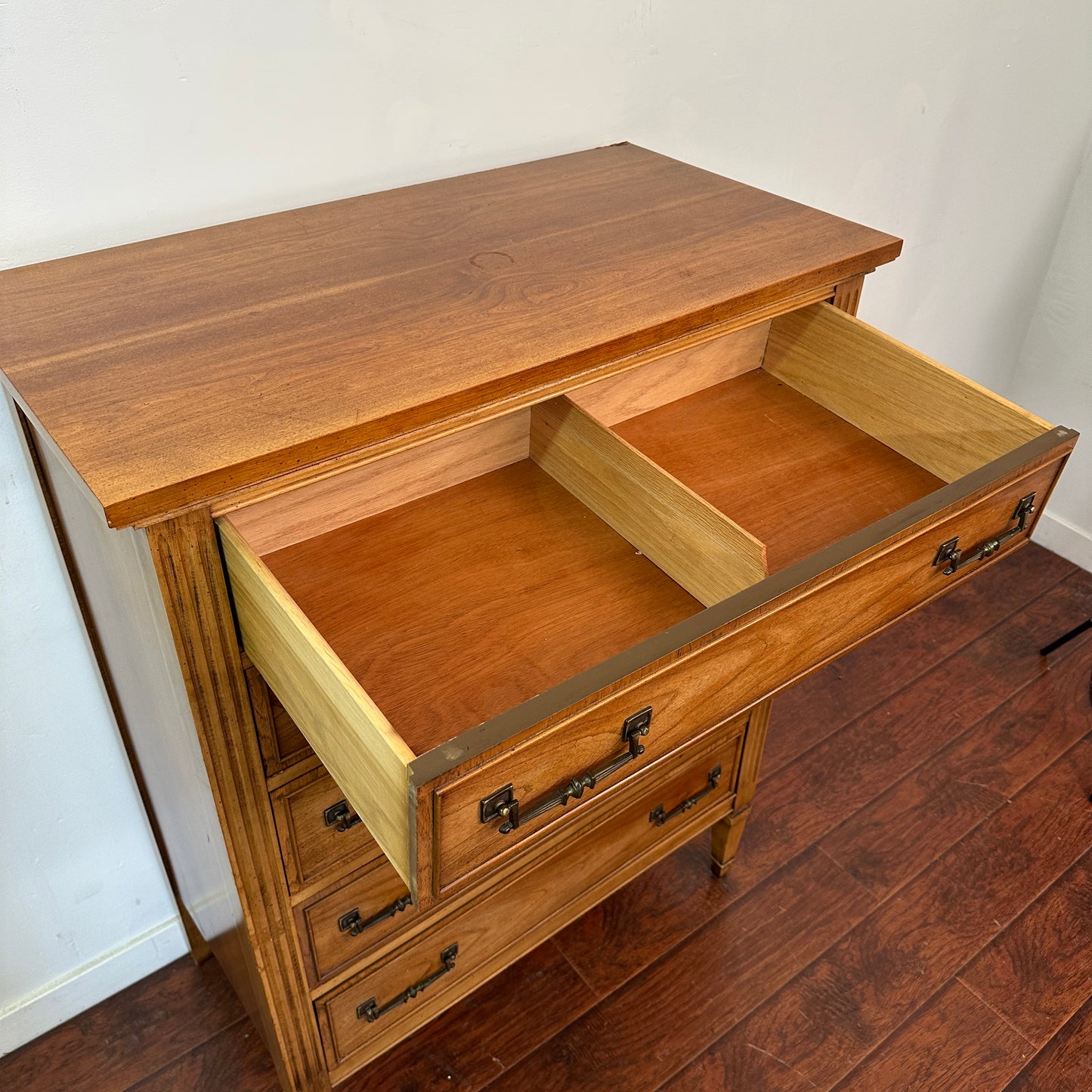 Dixie Mid-Century Modern Cherry Dresser (1960s)