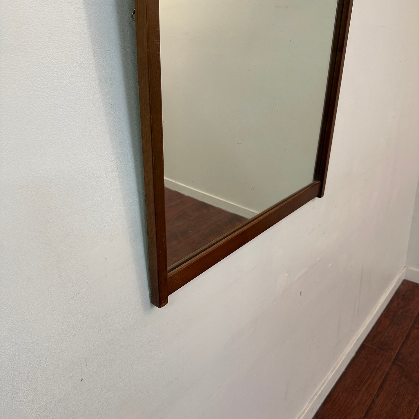 Mid-Century Modern Walnut Wall Mirror