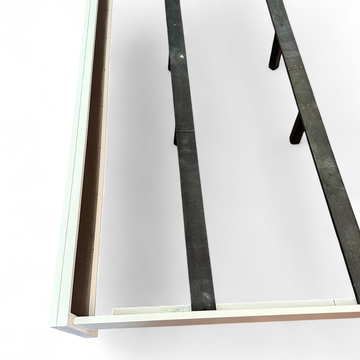Fusion King White & Brown Panel Bed