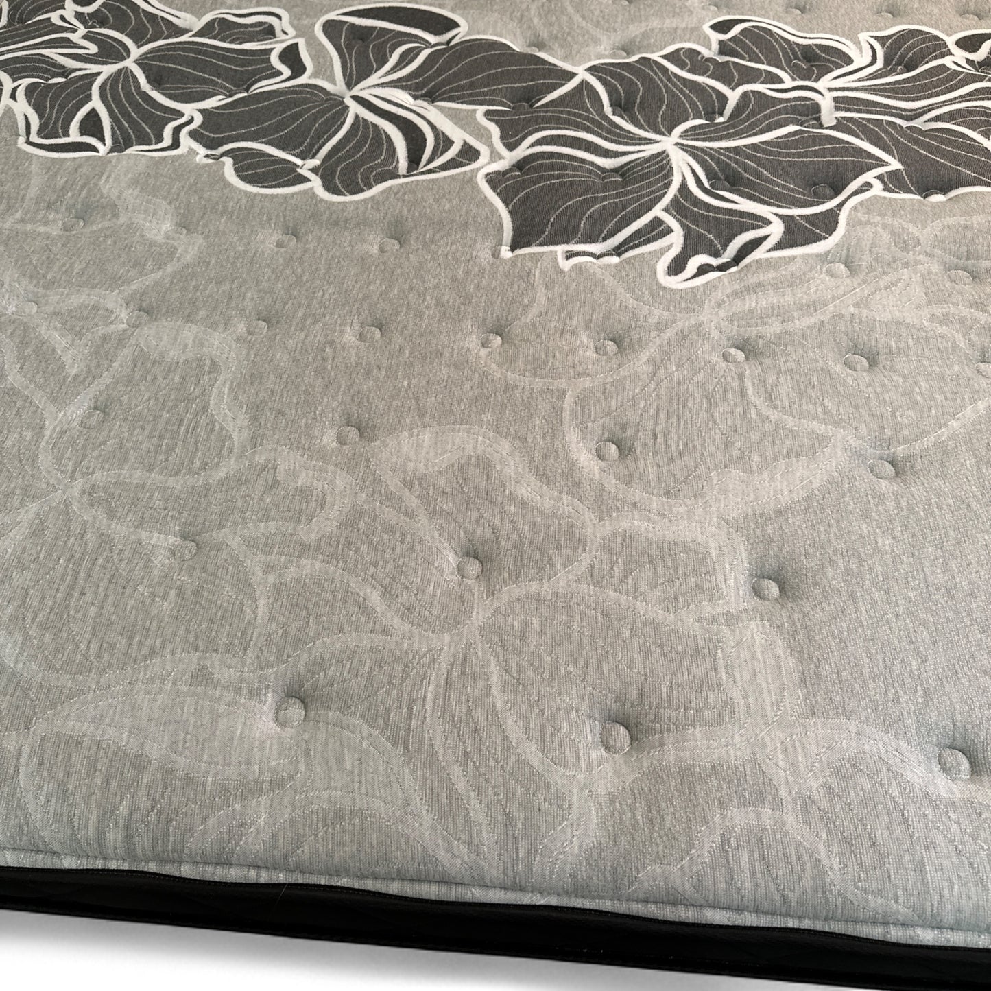 Fusion King White & Brown Bed with Mattress