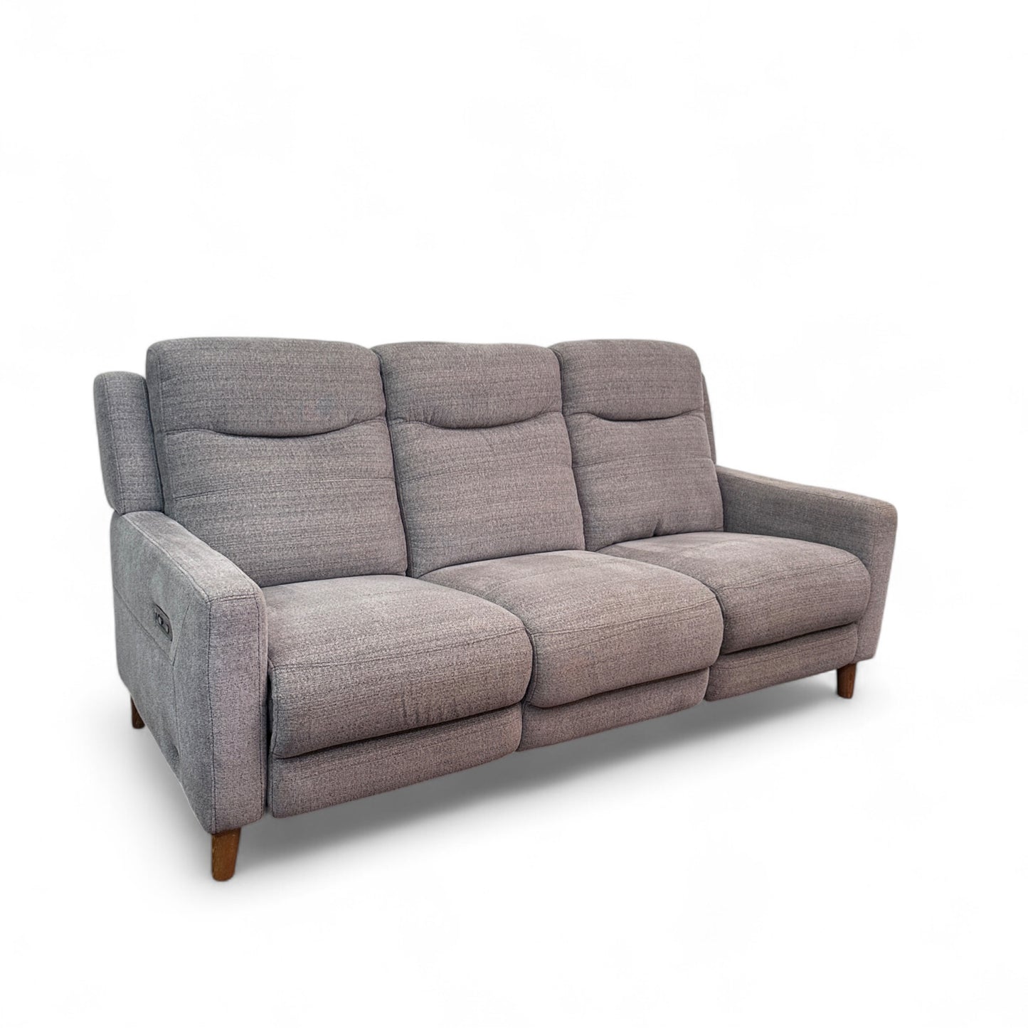 Grey Fabric Reclining Sofa by Violino