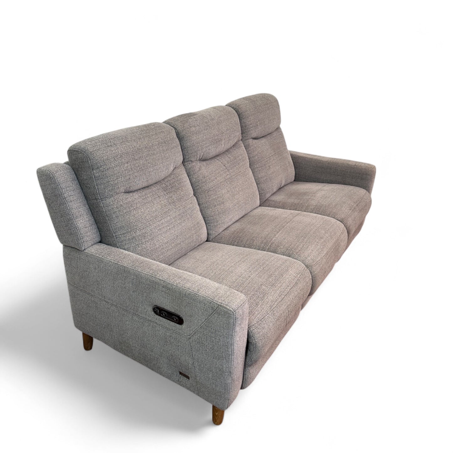 Grey Fabric Reclining Sofa by Violino