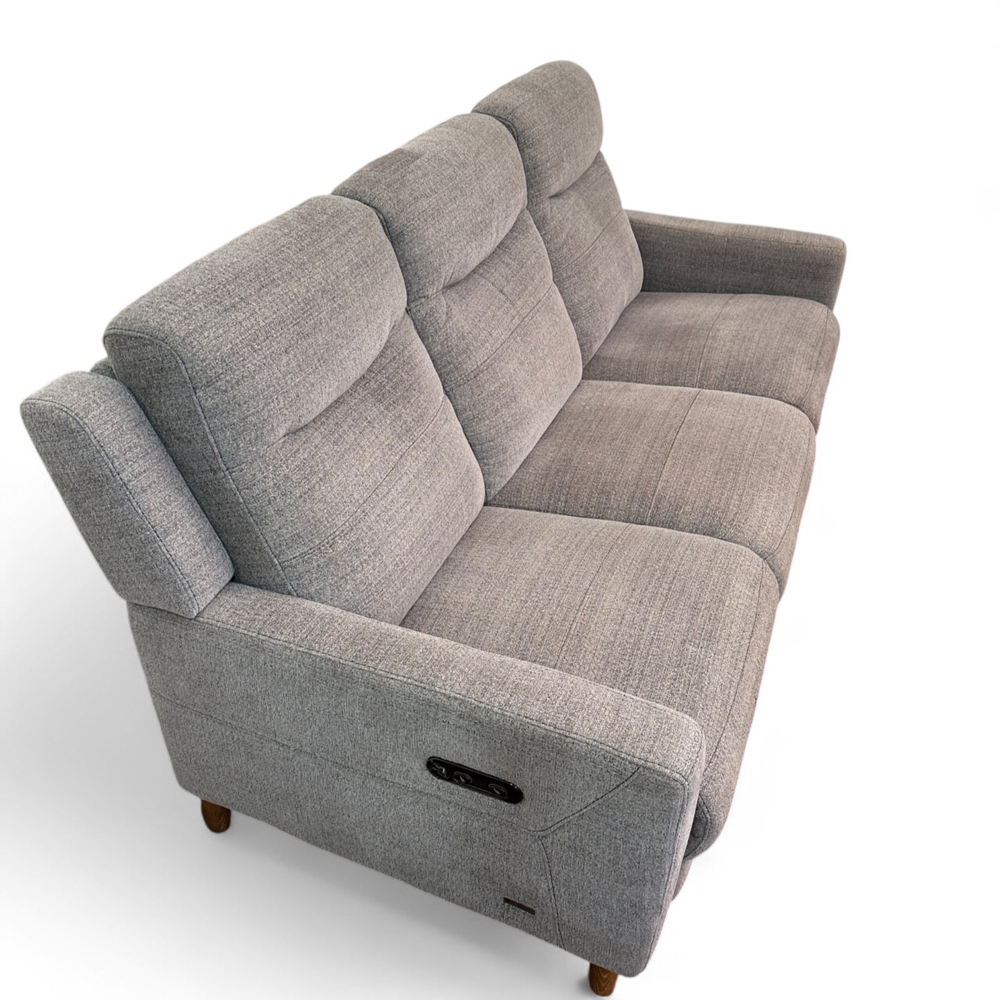 Grey Fabric Reclining Sofa by Violino