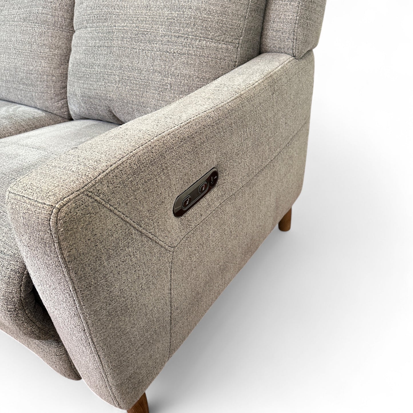 Grey Fabric Reclining Sofa by Violino