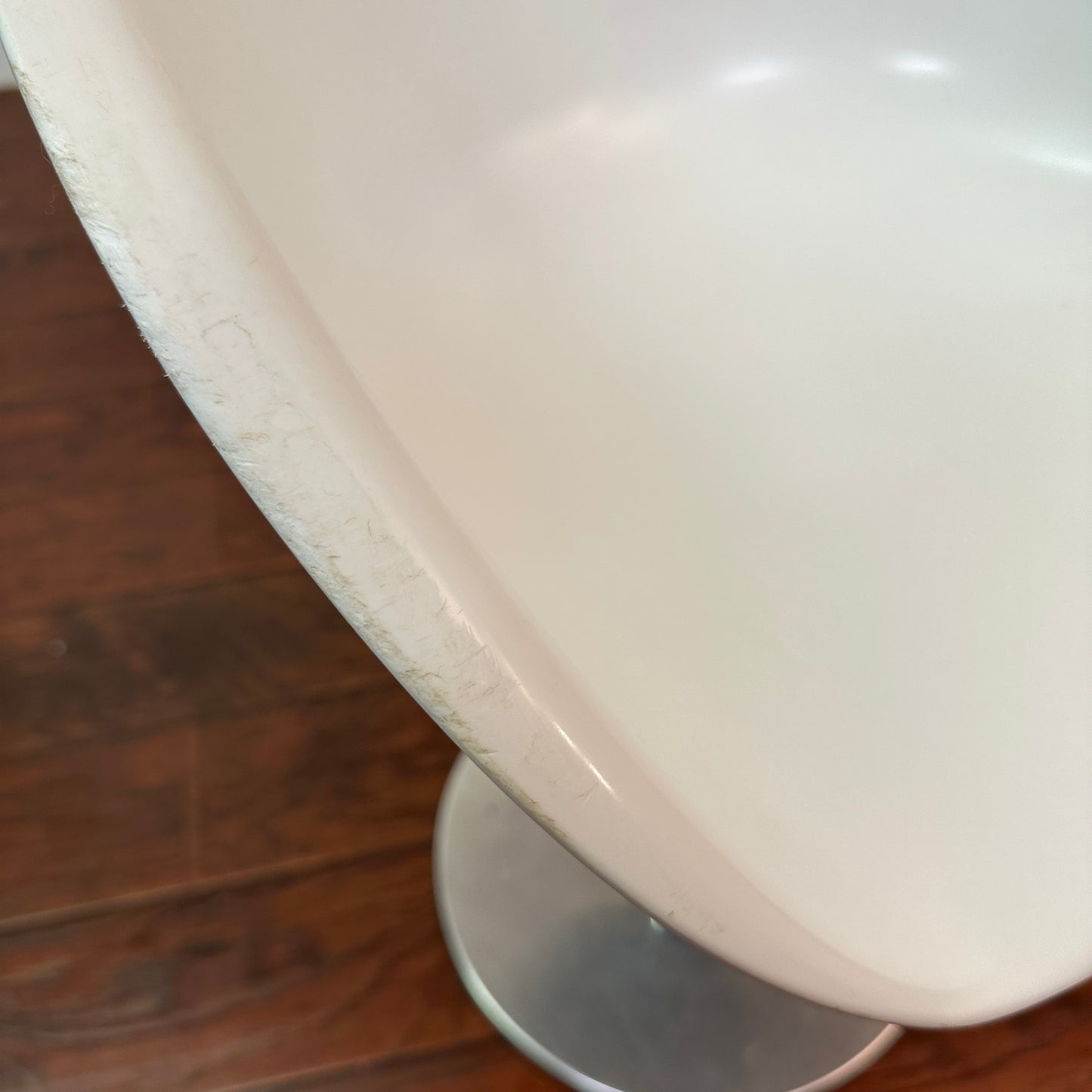 Italian Mid-Century Pedrali White Swivel Chair (x3)