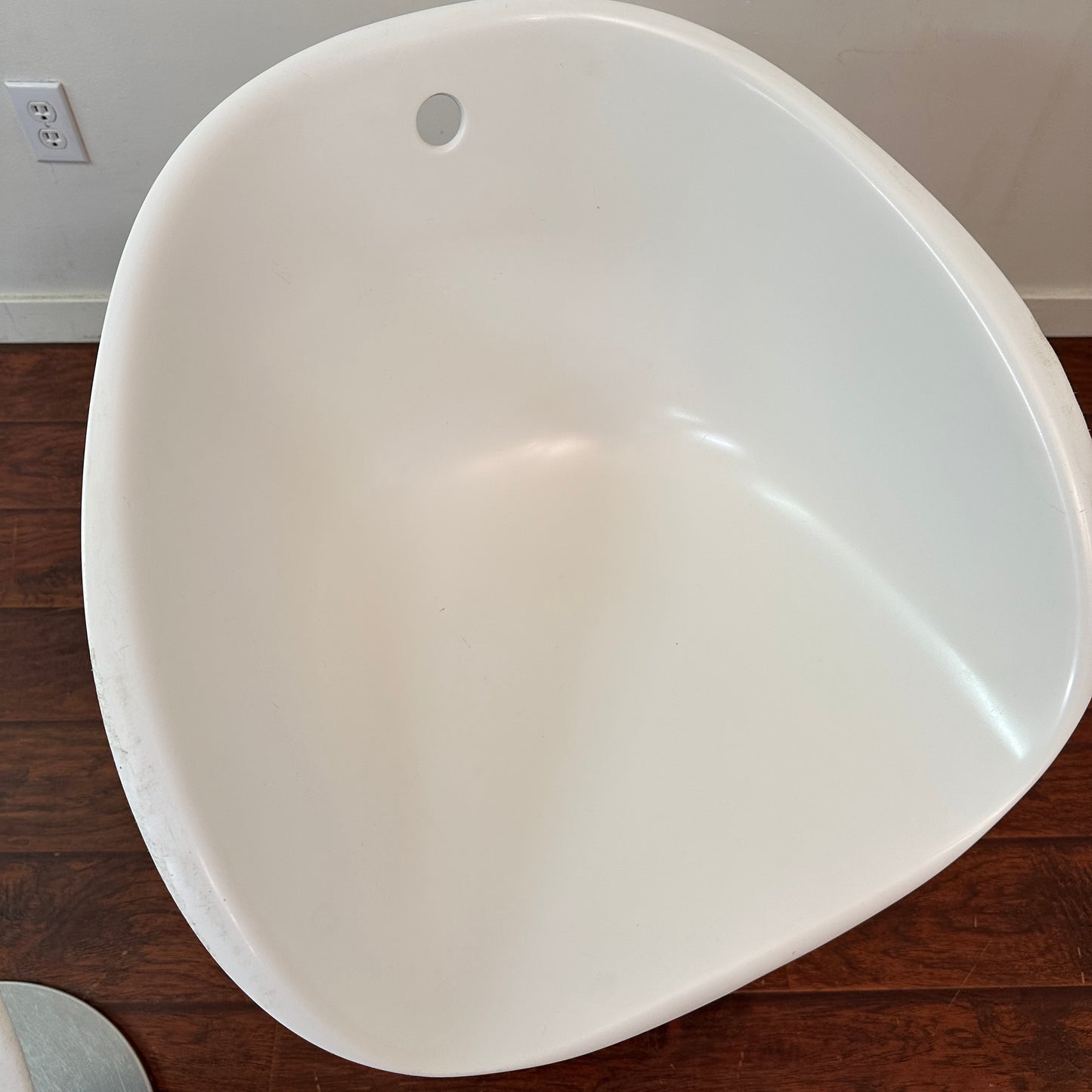 Italian Mid-Century Pedrali White Swivel Chair (x3)
