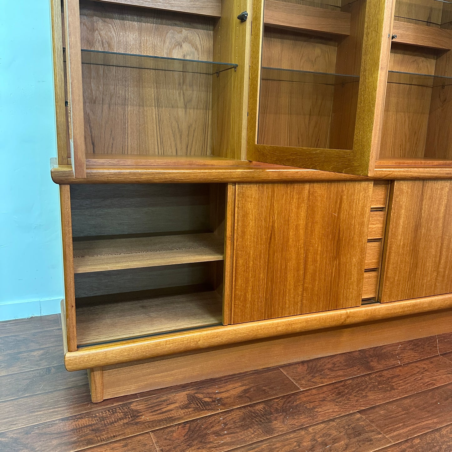 Mid-Century Modern Danish Teak Buffet Hutch