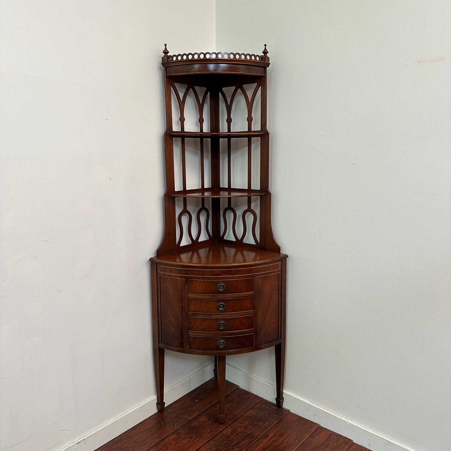 Deilcraft Antique Corner Display Cabinet