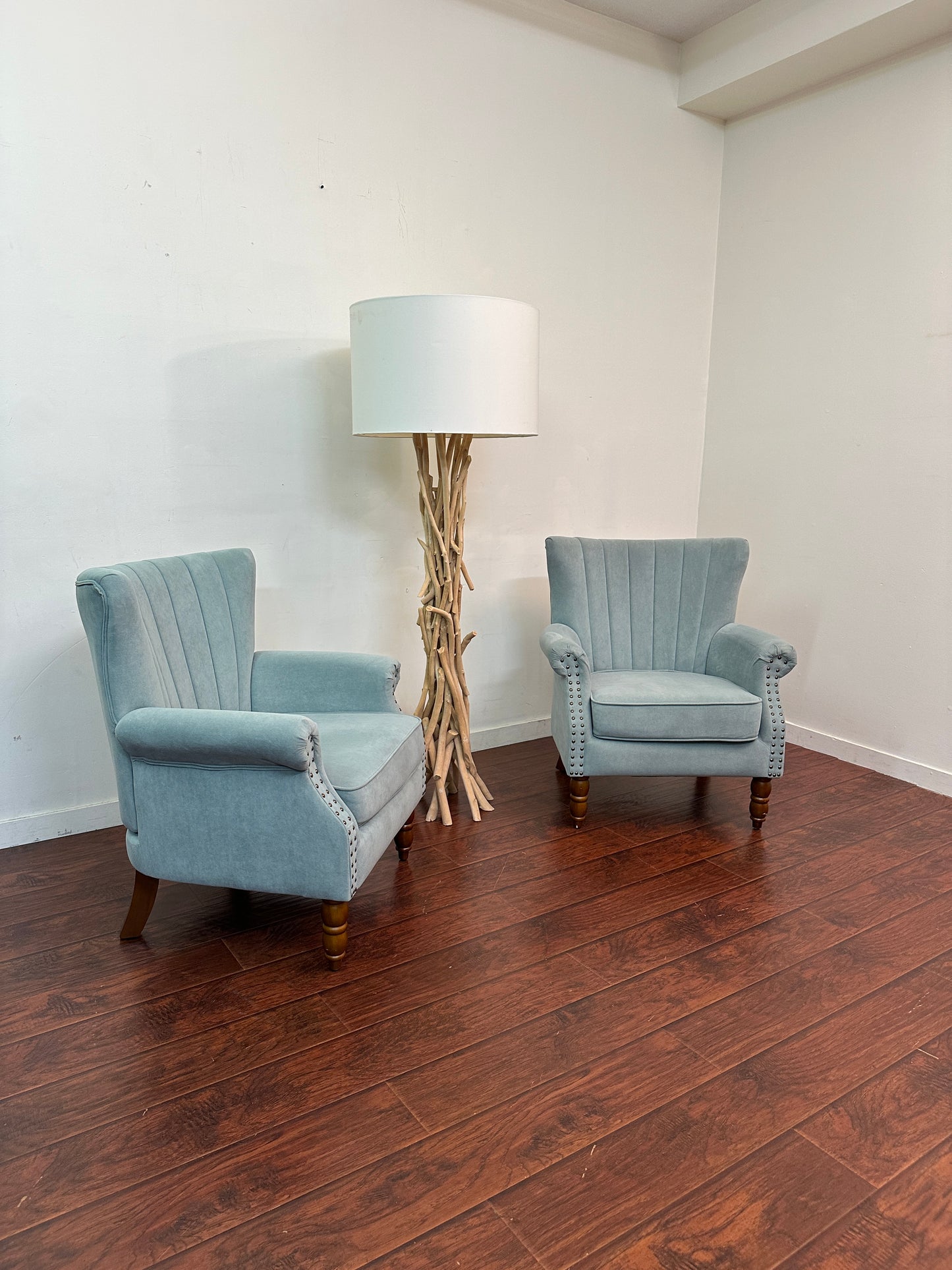 Alcott Hill Teal Accent Chairs (x2)