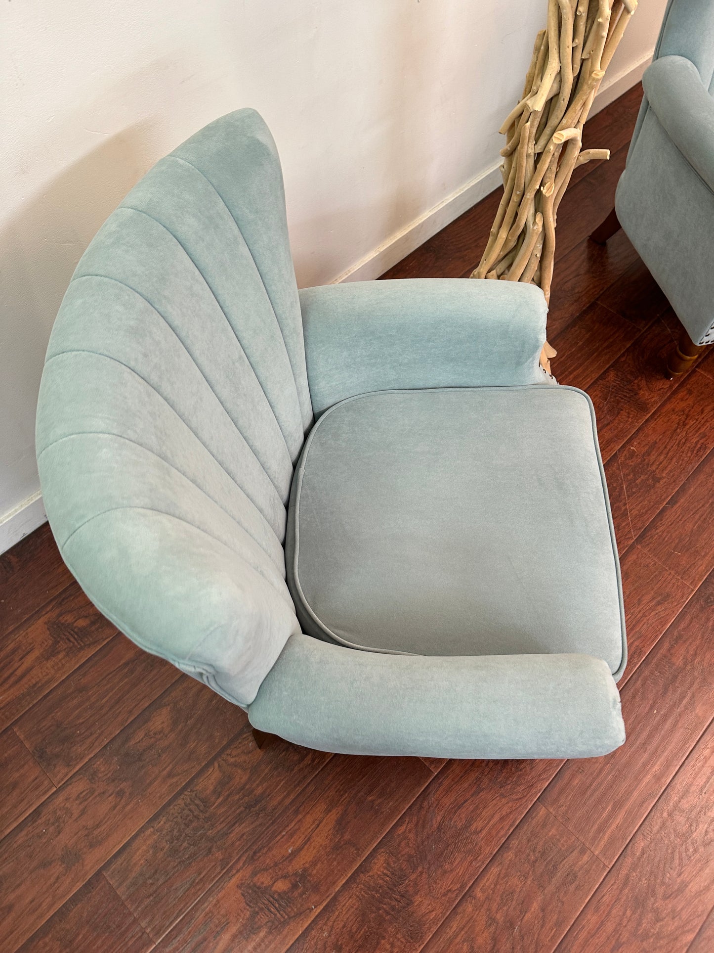 Alcott Hill Teal Accent Chairs (x2)