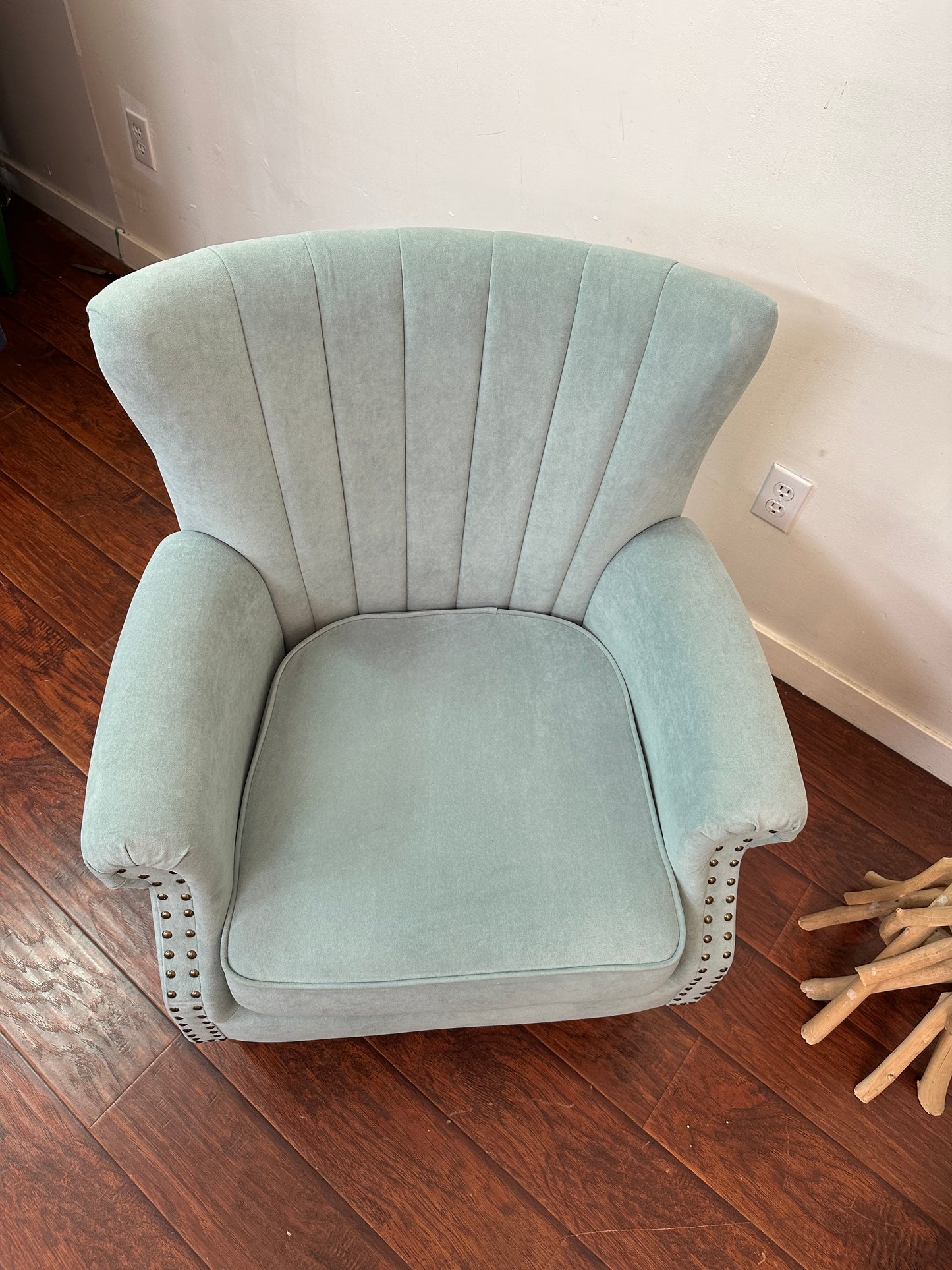 Alcott Hill Teal Accent Chairs (x2)