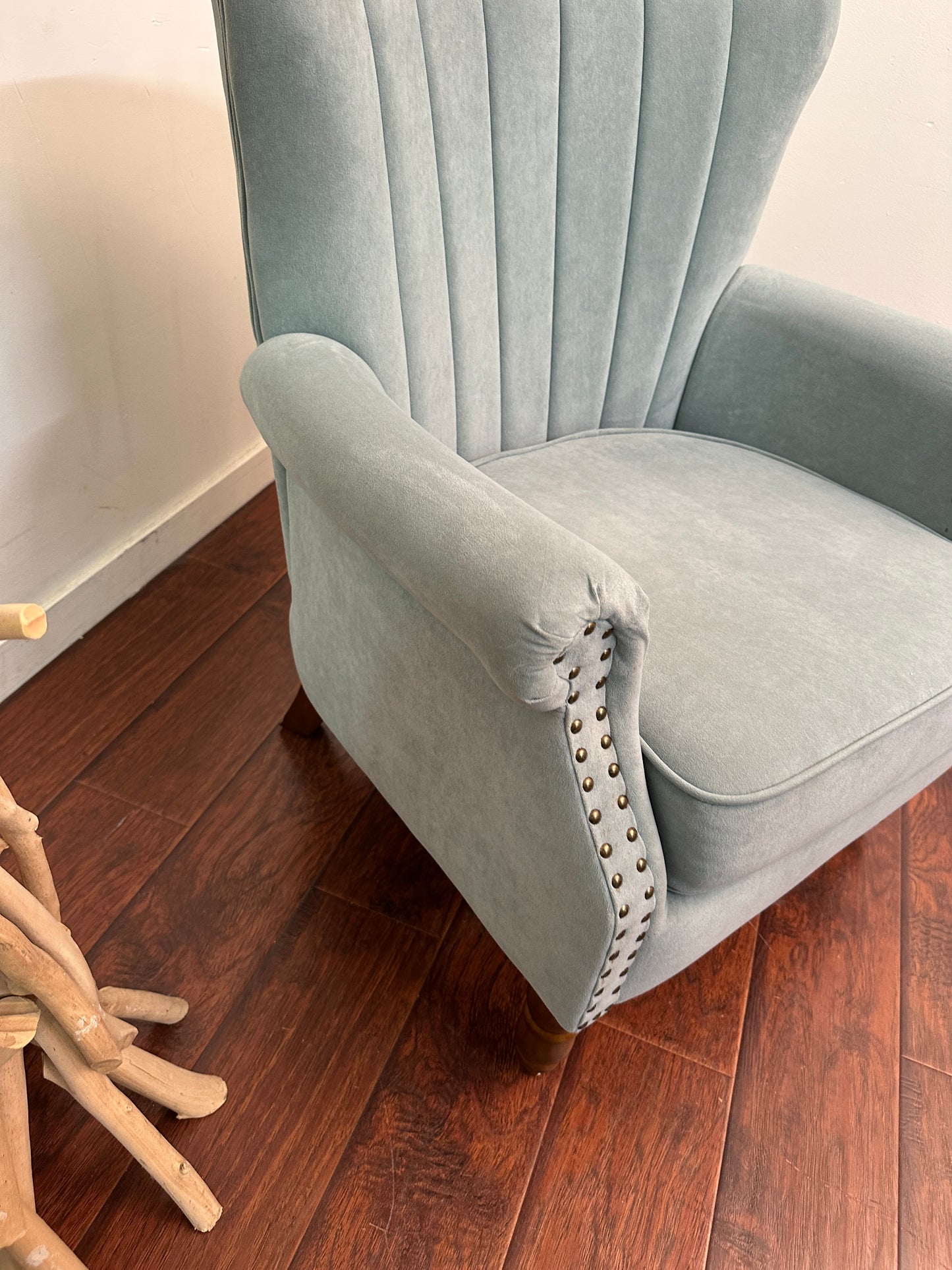 Alcott Hill Teal Accent Chairs (x2)