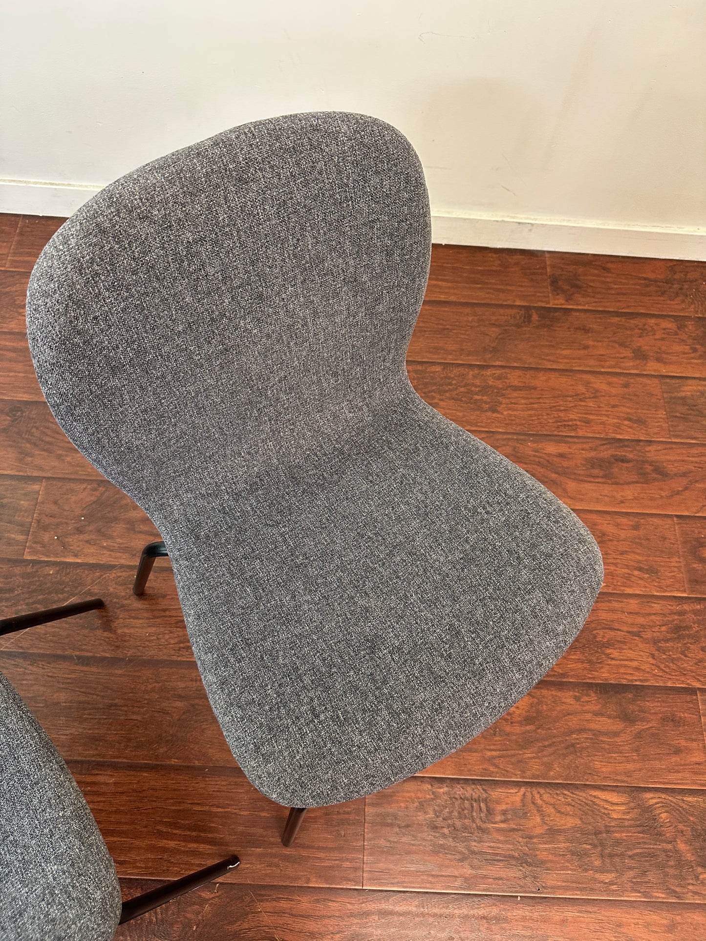 Stackable Grey Dining Chairs (x4)