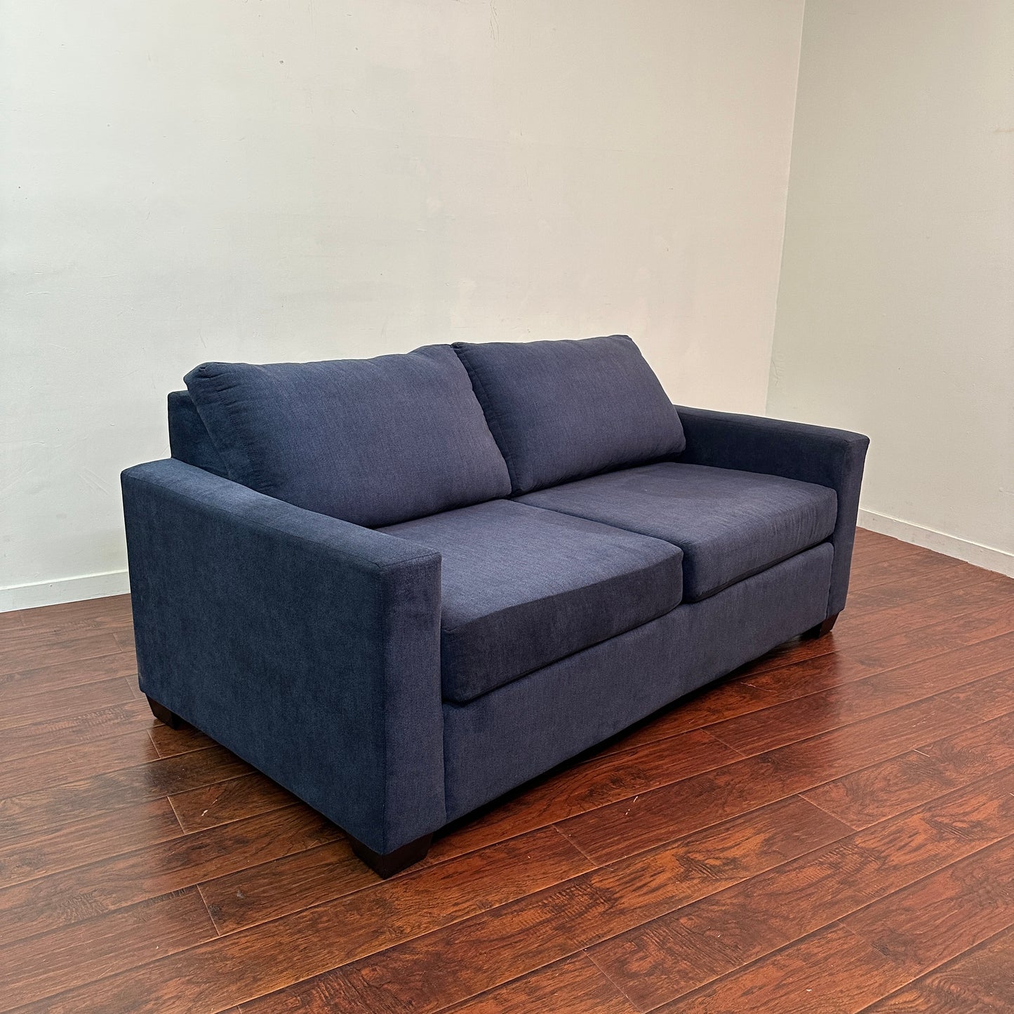 Blue Fabric Sofa Bed