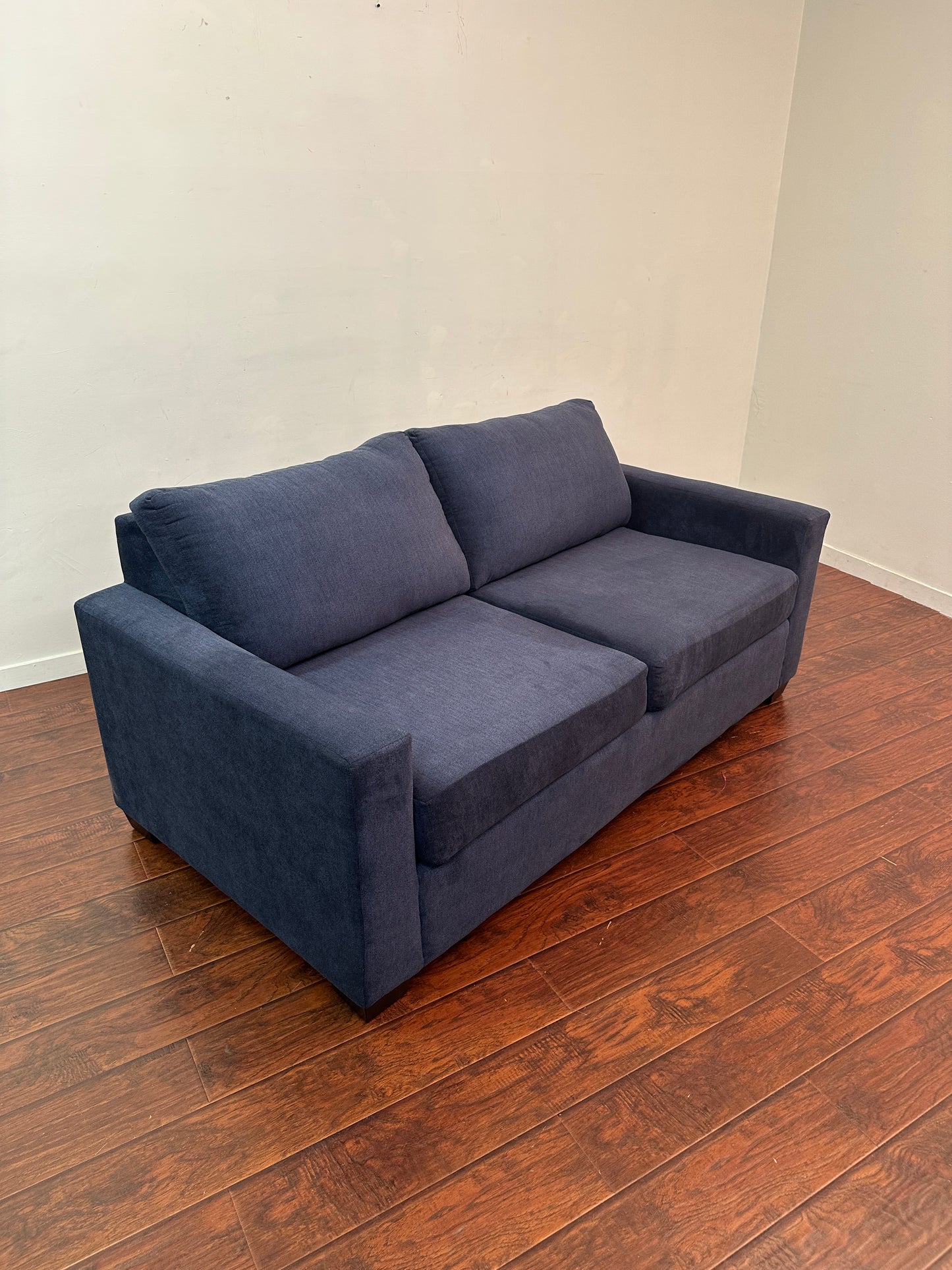 Blue Fabric Sofa Bed